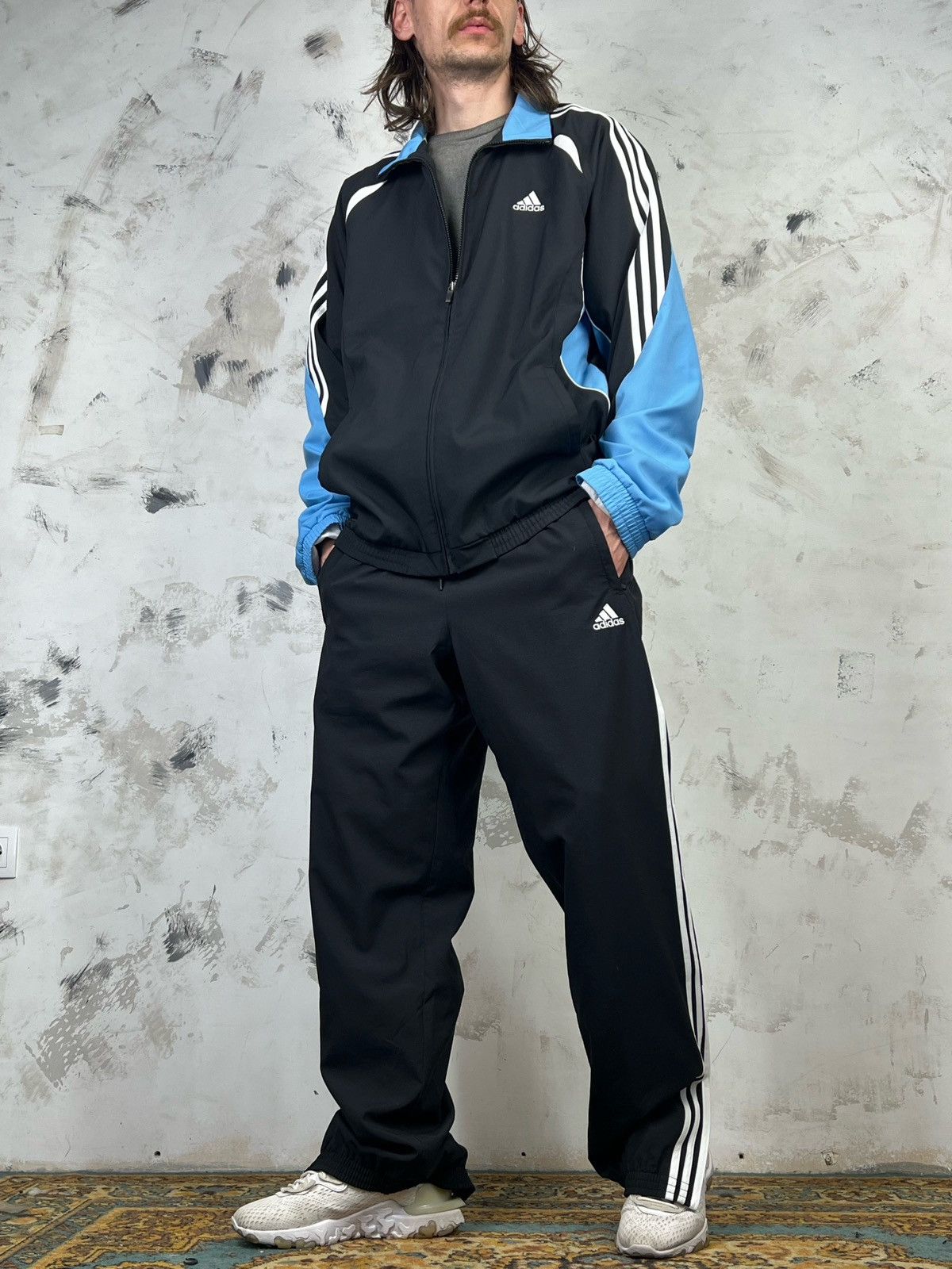 Adidas Vintage Adidas Track Suit Jacket Pants Size 42/44 L - XL Size US L / EU 52-54 / 3 - 1 Thumbnail