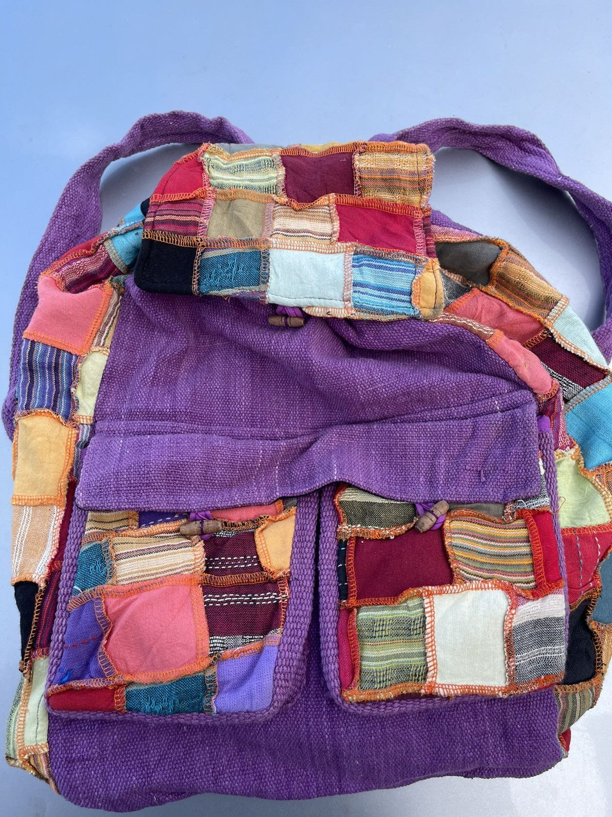 Japanese Brand VINTAGE 90’s PATCHWORKS BACKPACK STREETWEAR Size ONE SIZE - 1 Thumbnail