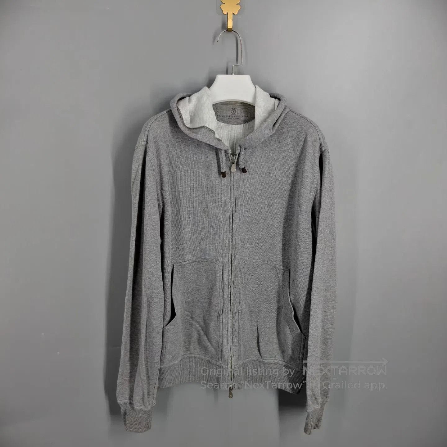 Brunello Cucinelli Brunello Cucinelli Gray Hooded Coat. Size US M / EU 48-50 / 2 - 1 Thumbnail