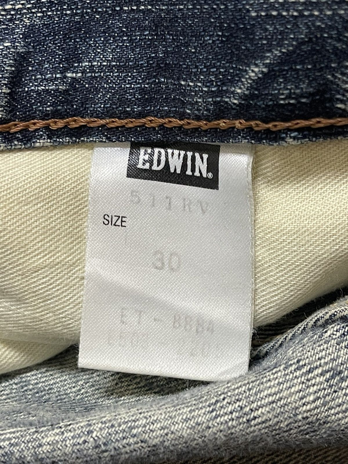 Edwin Edwin Rebel Vintage Blue Faded Wash Distress Baggy Jeans Size US 32 / EU 48 - 11 Thumbnail