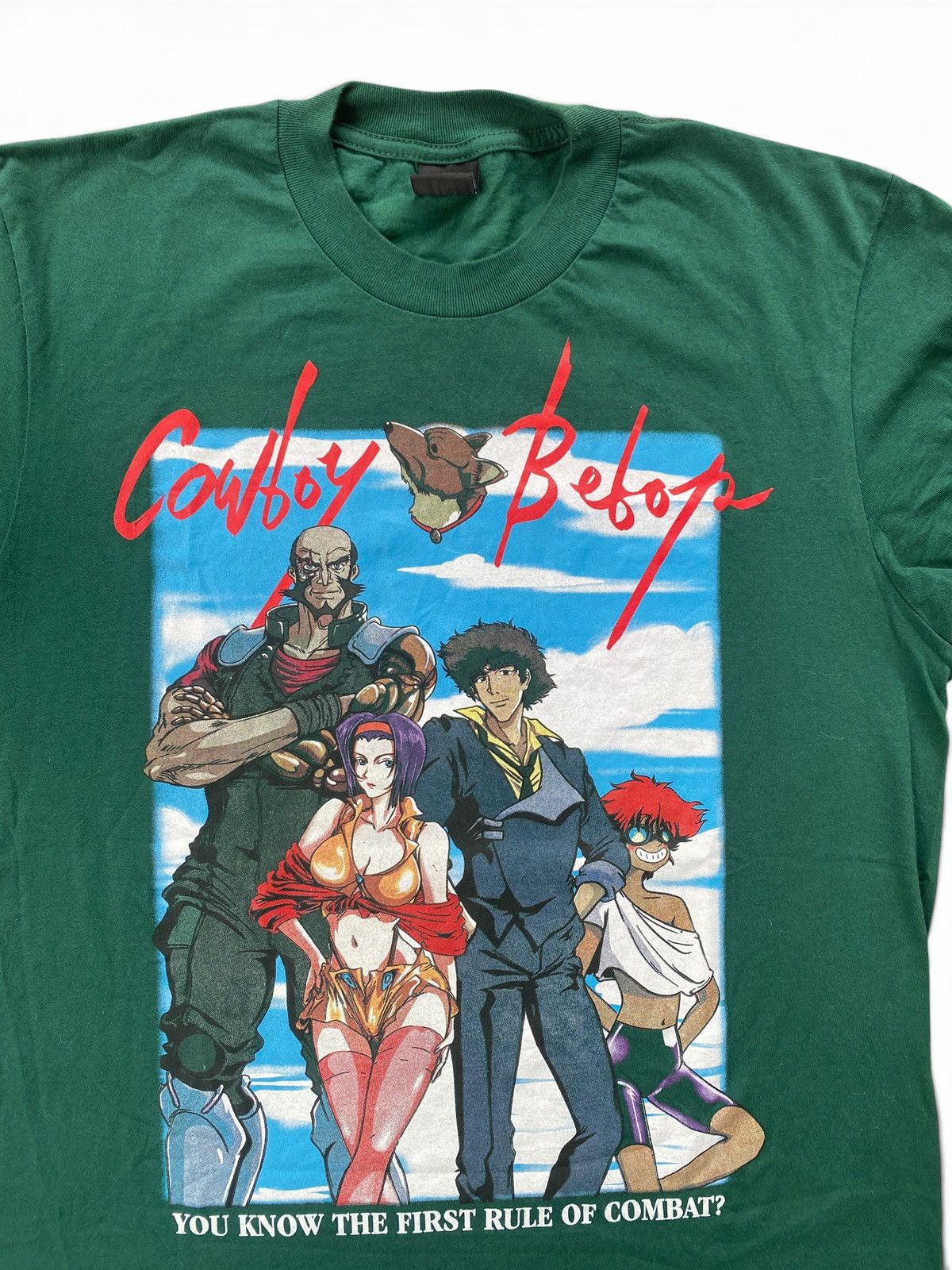 Japanese Brand Rare Cowboy Bebop Faye Anime Tee Dark Green Size US L / EU 52-54 / 3 - 3 Thumbnail
