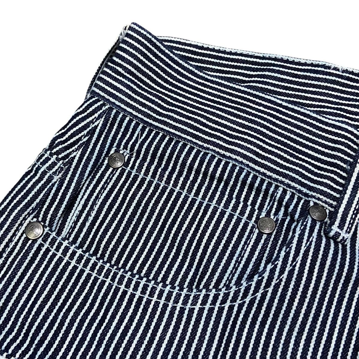 Japanese Brand GU x Studio Seven Hickory Back Buckle Workpants Size US 36 / EU 52 - 5 Thumbnail