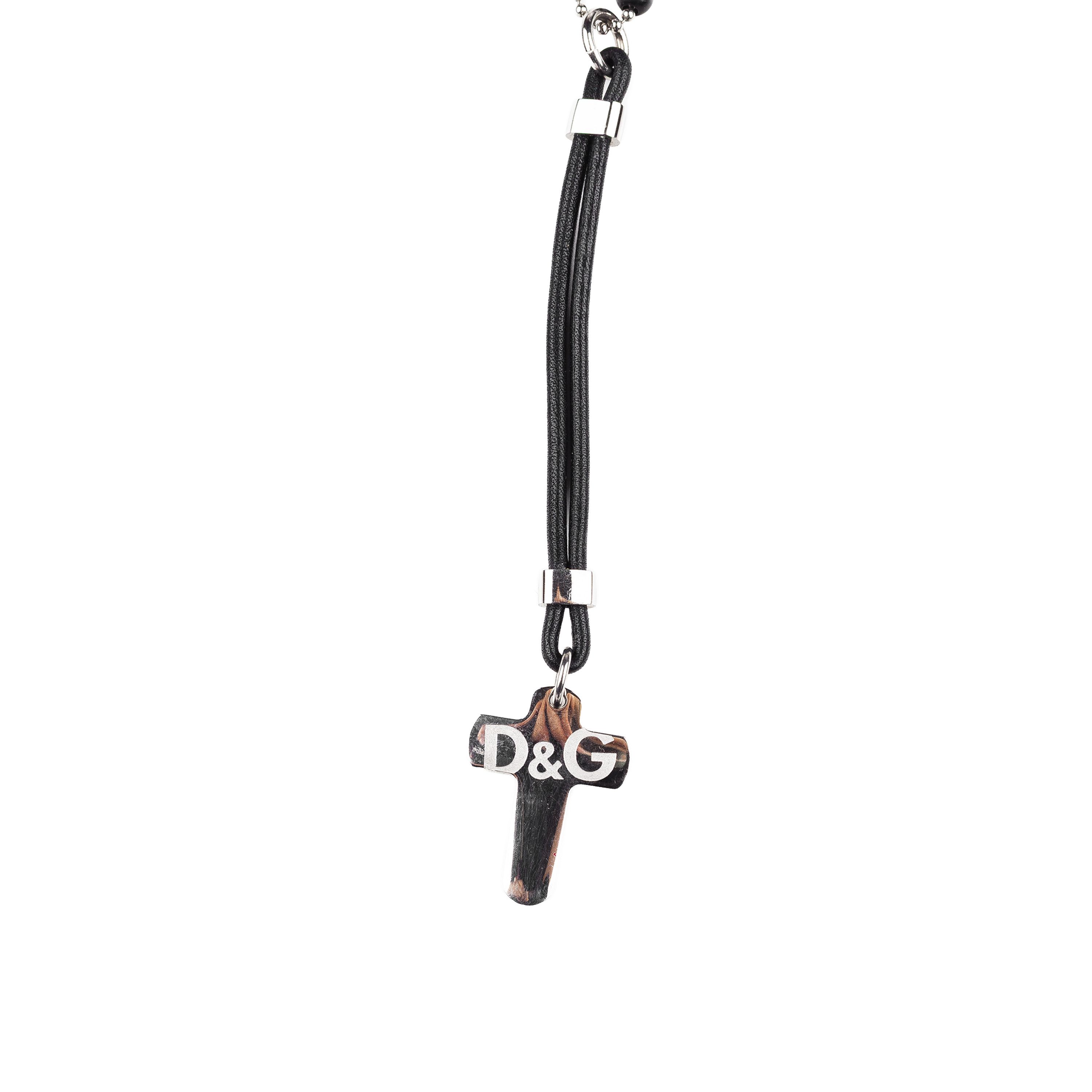 Dolce & Gabbana Dolce & Gabbana Vintage Black/Red Rosary Necklace Size ONE SIZE - 2 Thumbnail