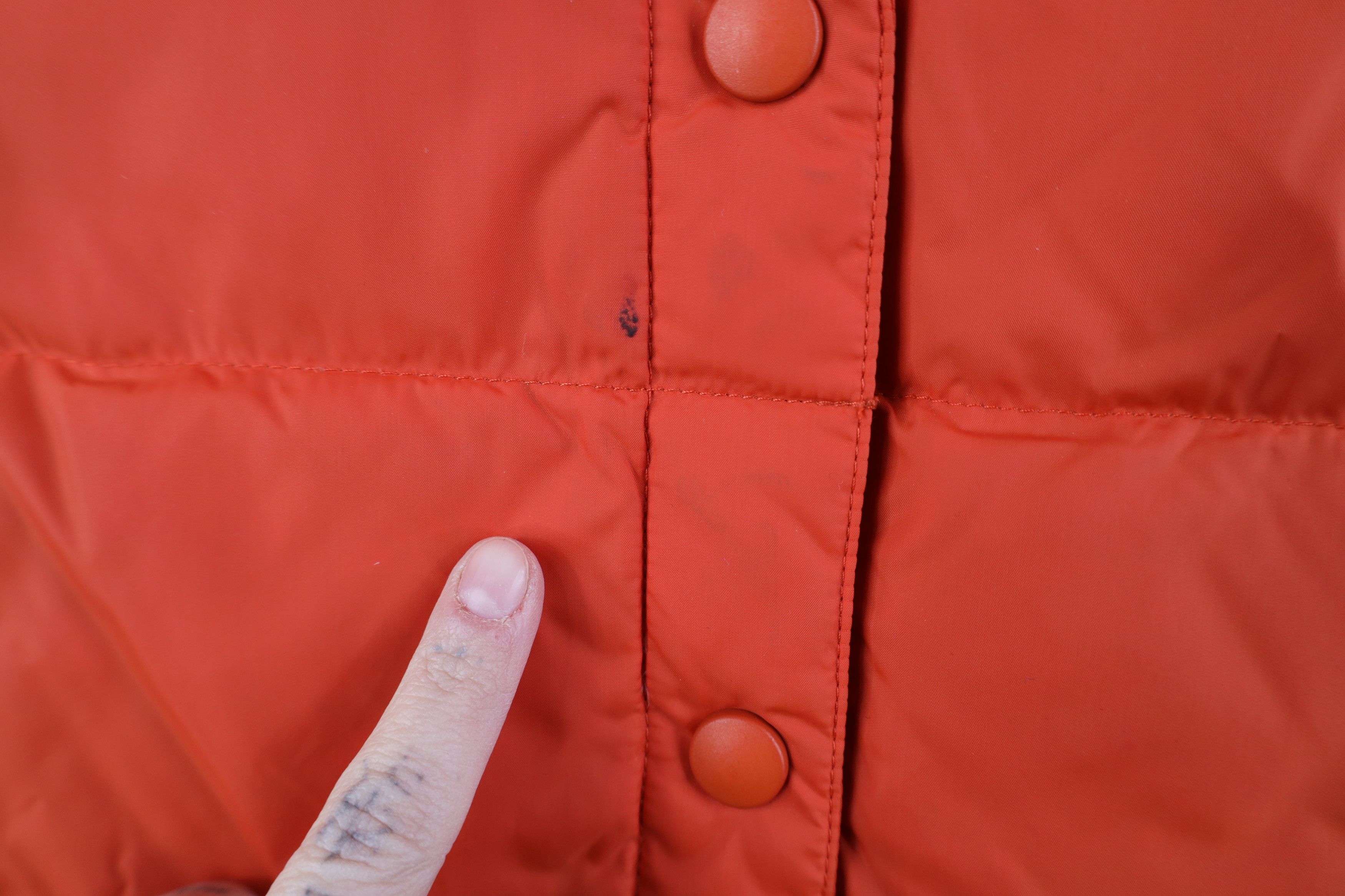 Lands' End Vintage Lands End Duck Down Puffer Vest Jacket Orange Size M / US 6-8 / IT 42-44 - 4 Thumbnail