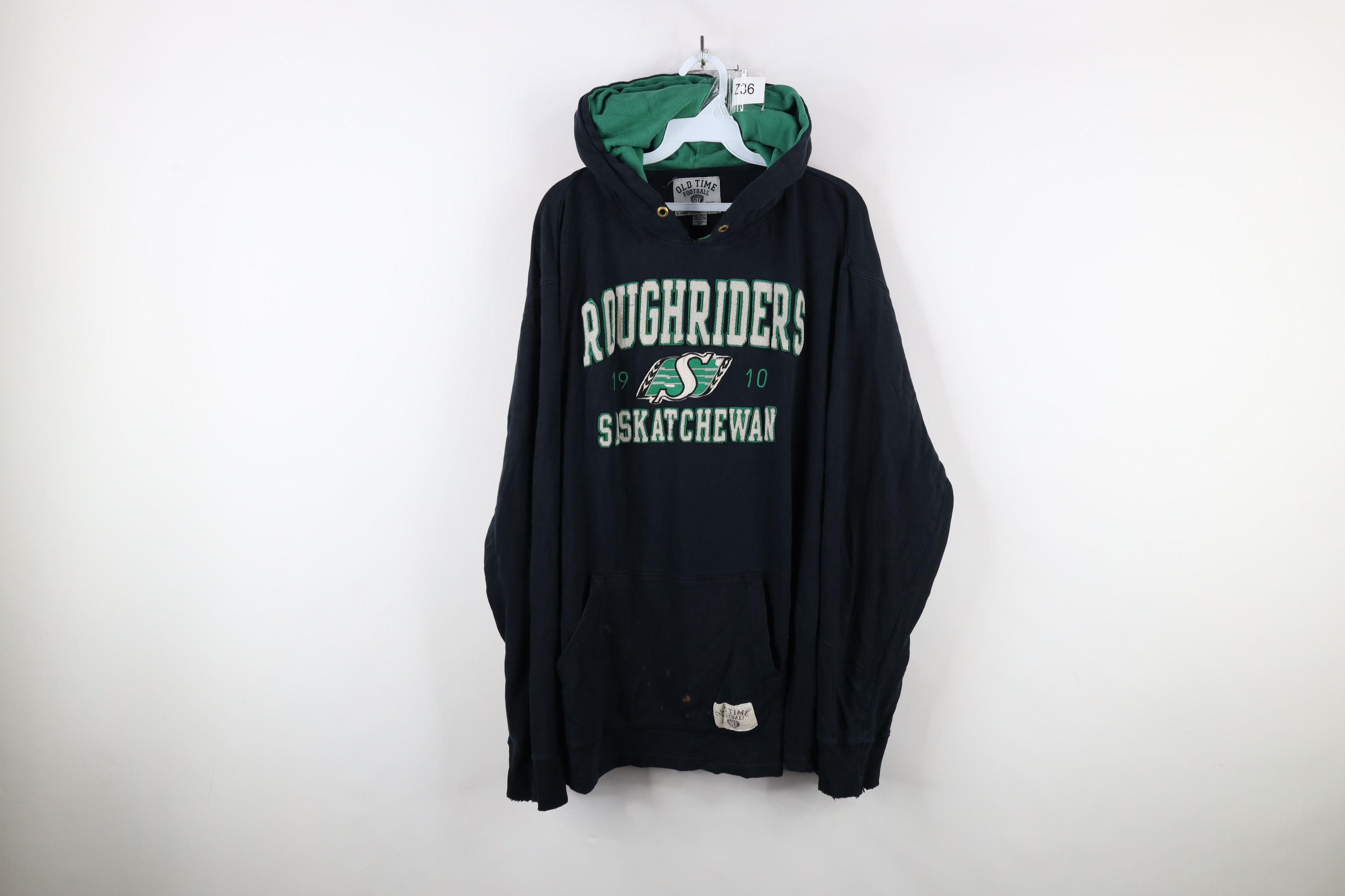 Vintage Vintage Y2K Saskatchewan Roughriders Football Hoodie Black Size US XXL / EU 58 / 5 - 1 Thumbnail