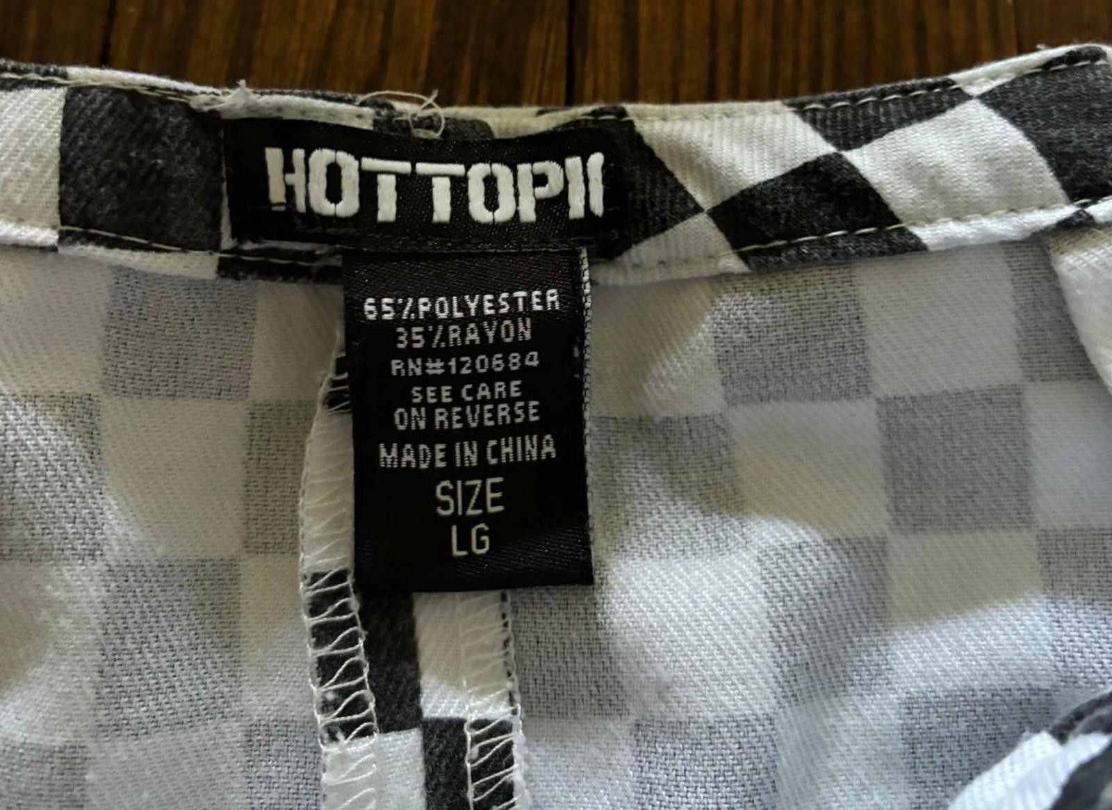 Hot Topic Hottopic Black & White Checkered Skirt with Suspenders - LG Size 36" / US 14 / IT 50 - 3 Thumbnail