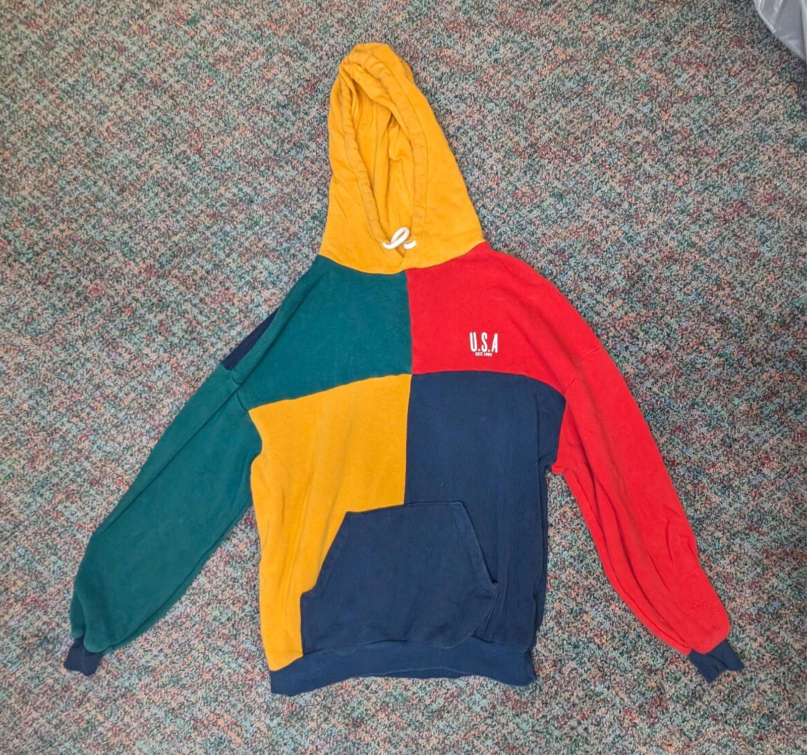 Urban Outfitters Urban Outfitter's Men's Color-Block Hoodie - Size Small Size US S / EU 44-46 / 1 - 1 Thumbnail