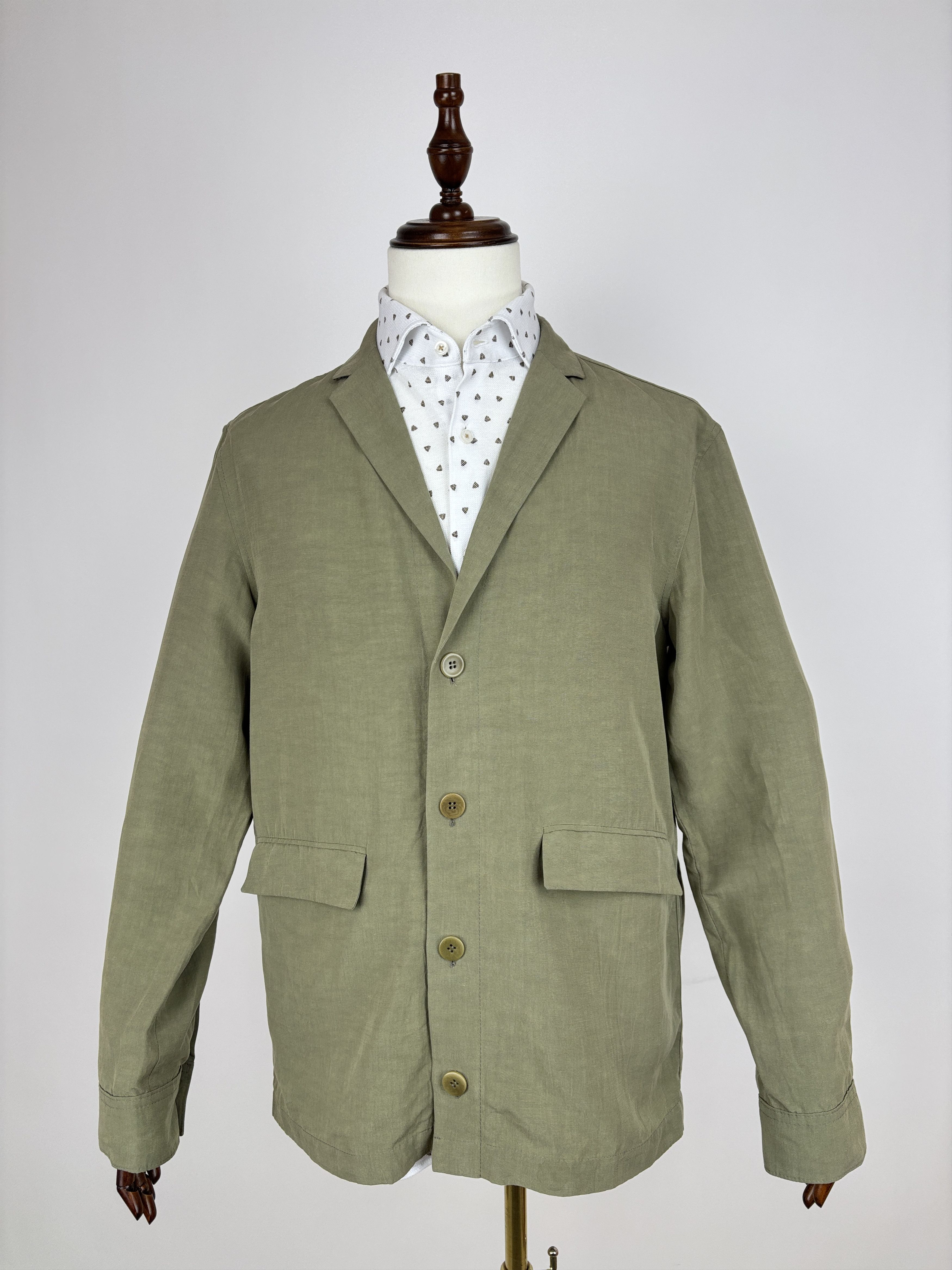 Calvin Klein Calvin Klein fabric Mario Bellucci Blazer Lyocell Linen Size US M / EU 48-50 / 2 - 1 Thumbnail