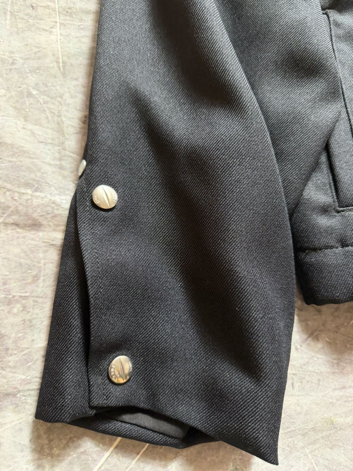 Rhude Rhude Logo Wool Work Jacket in Black Size US L / EU 52-54 / 3 - 3 Thumbnail