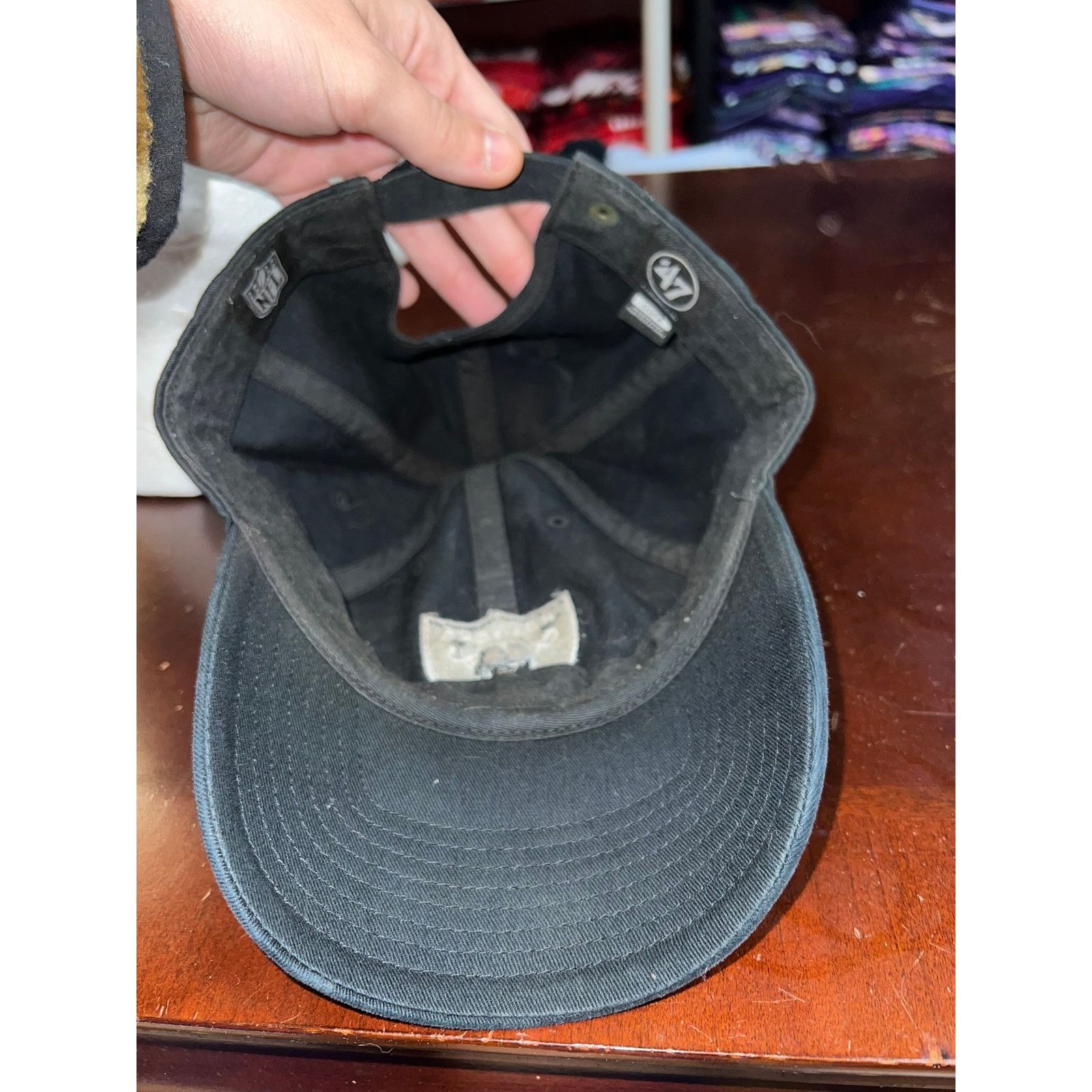47 Brand Oakland Raiders Hat Las Vegas Cap headwear '47 Brand Black Size ONE SIZE - 6 Thumbnail