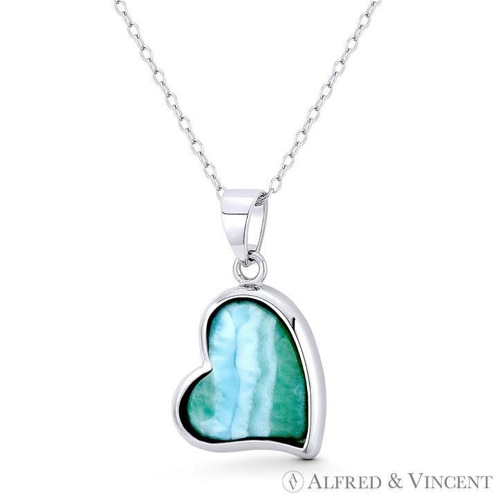 Other Sideways Heart Love Charm Created Chalcedony Pendant Size ONE SIZE - 1 Preview