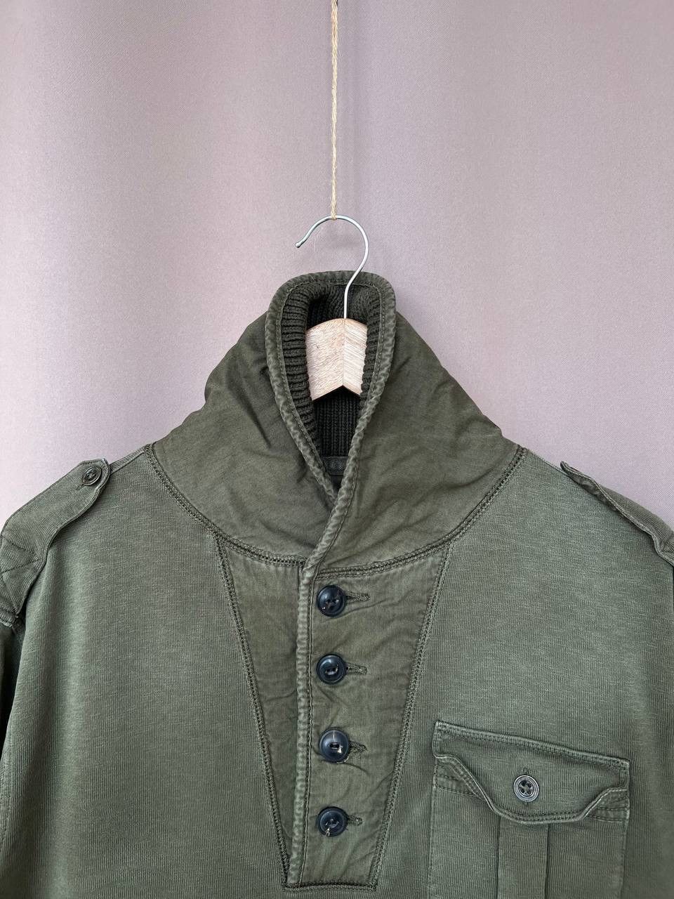 Polo Ralph Lauren Polo Ralph Lauren Knit Rib Military Pullover Men Size M Size US M / EU 48-50 / 2 - 2 Thumbnail
