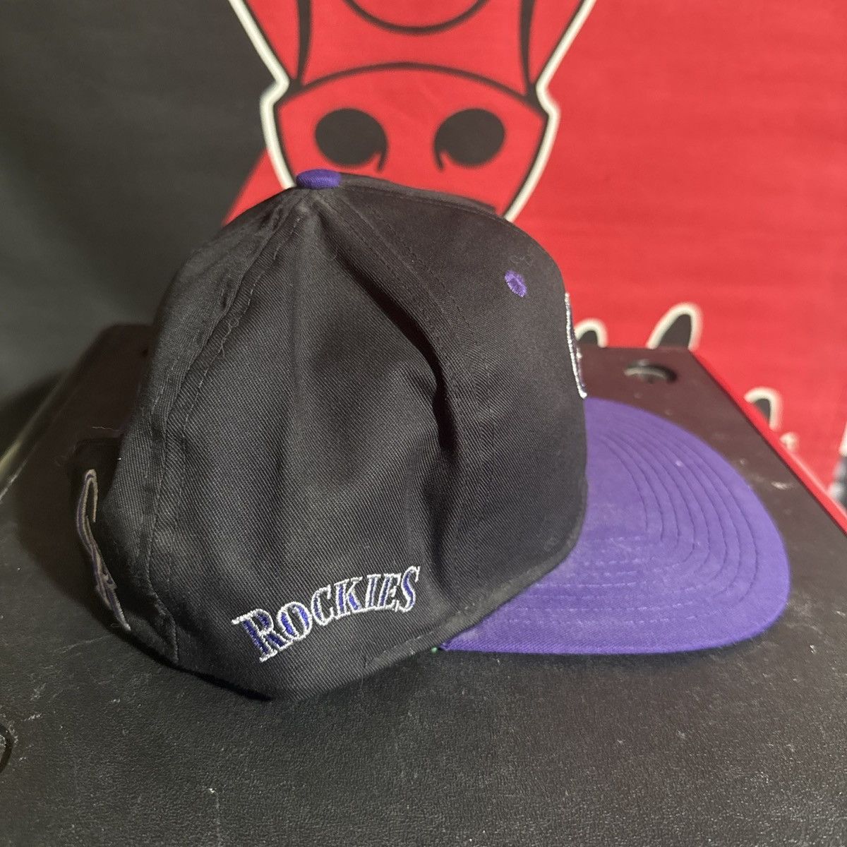 Other VTG Colorado Rockies Snapback Hat Black MLB Twins Enterprise Size ONE SIZE - 3 Thumbnail