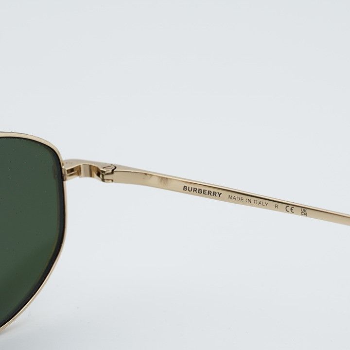 Burberry Burberry BE3169 110971 Sunglasses Gold Oval Frame, Green Size ONE SIZE - 9 Thumbnail