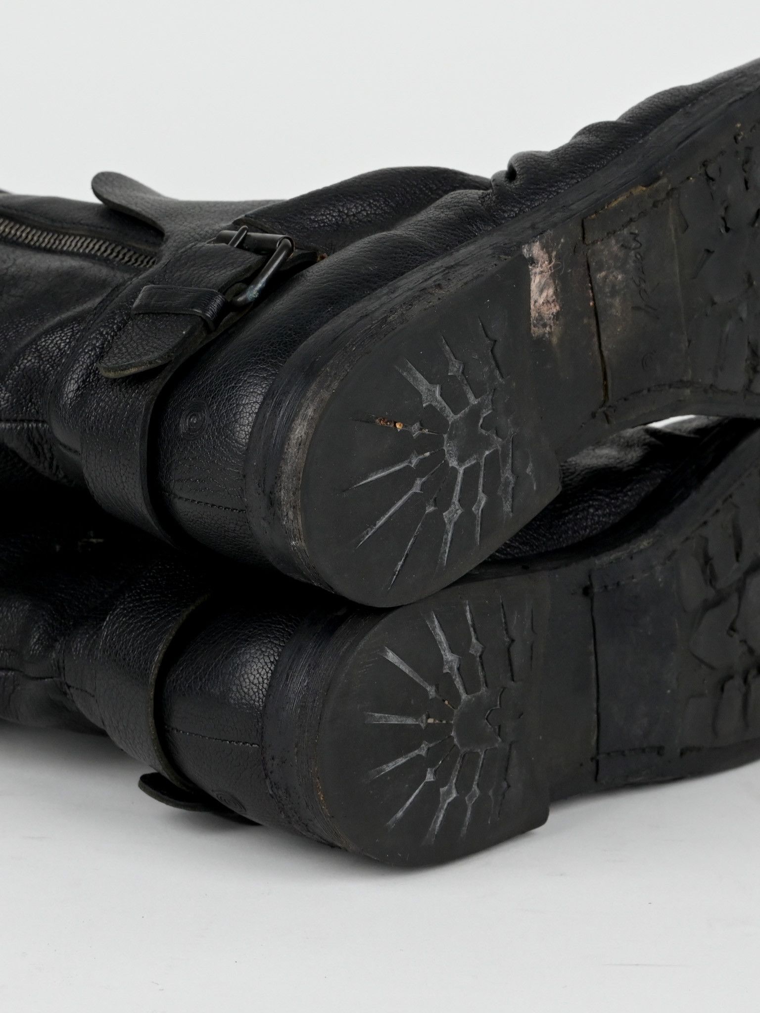 Marsell Stacked Leather Moto Boots Size US 7 / EU 40 - 11 Thumbnail