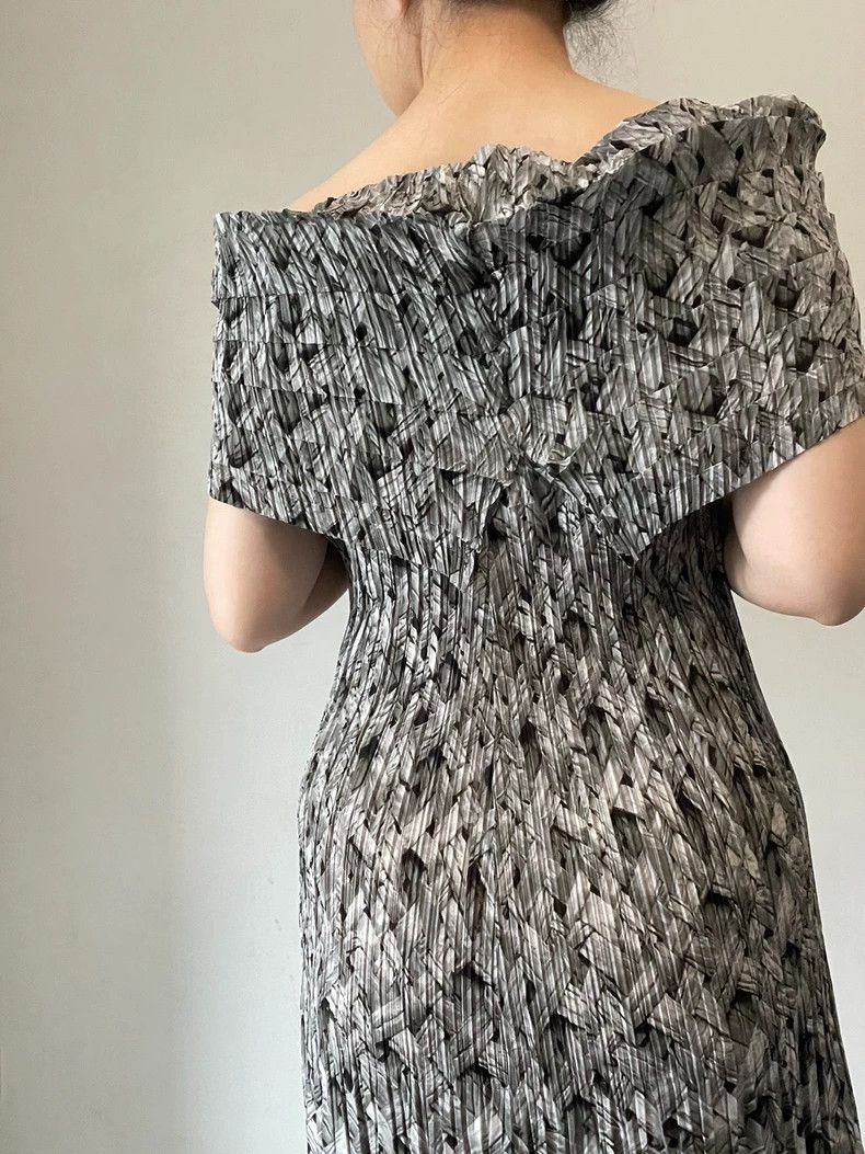Issey Miyake Issey Miyake size:3 Main line wood grain printed stepped p Size L / US 10 / IT 46 - 5 Thumbnail