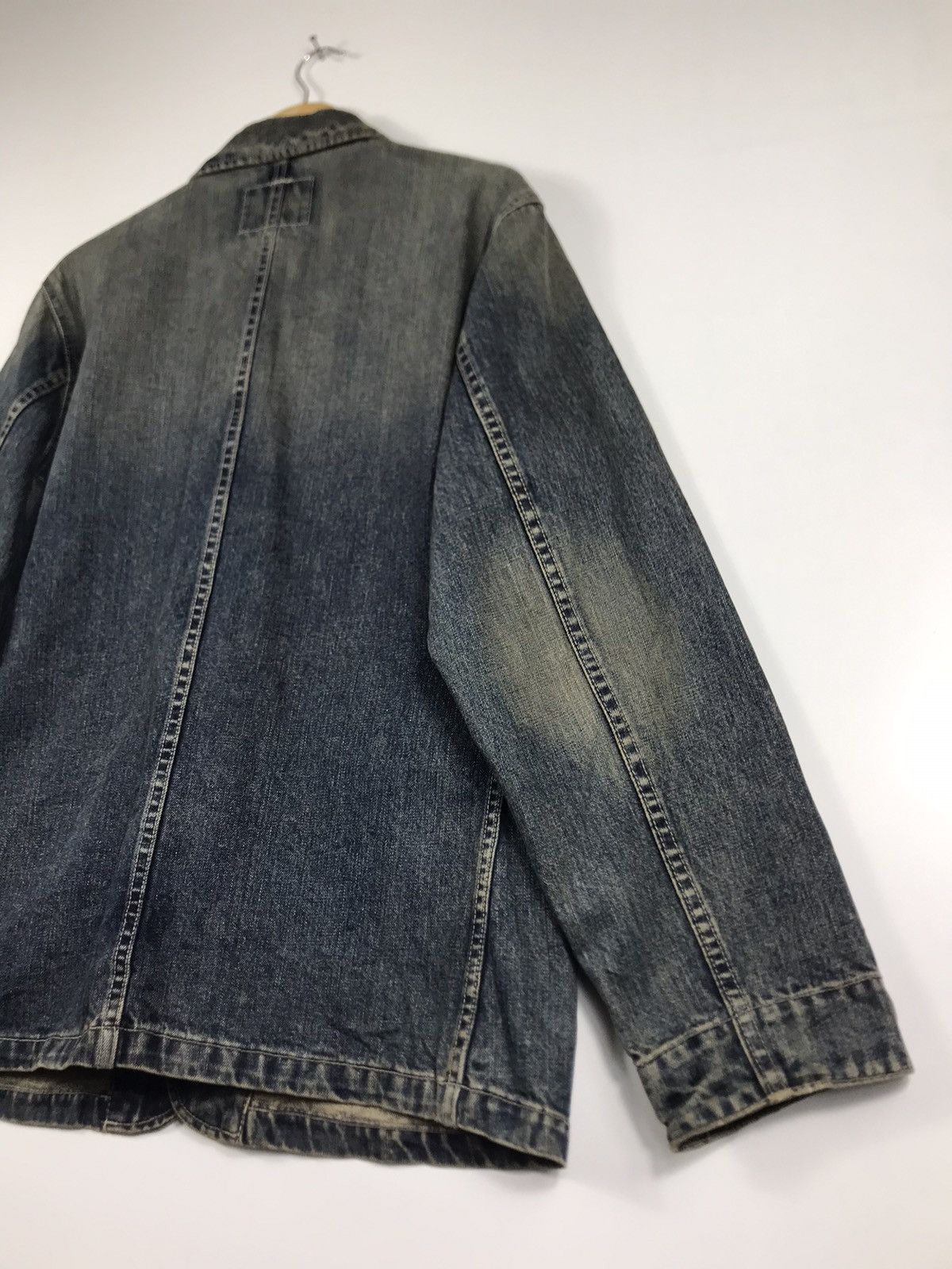 Gap × Vintage ⚡️Vintage Gap Denim Distressed Chore Workers Jacket Size US L / EU 52-54 / 3 - 17 Thumbnail