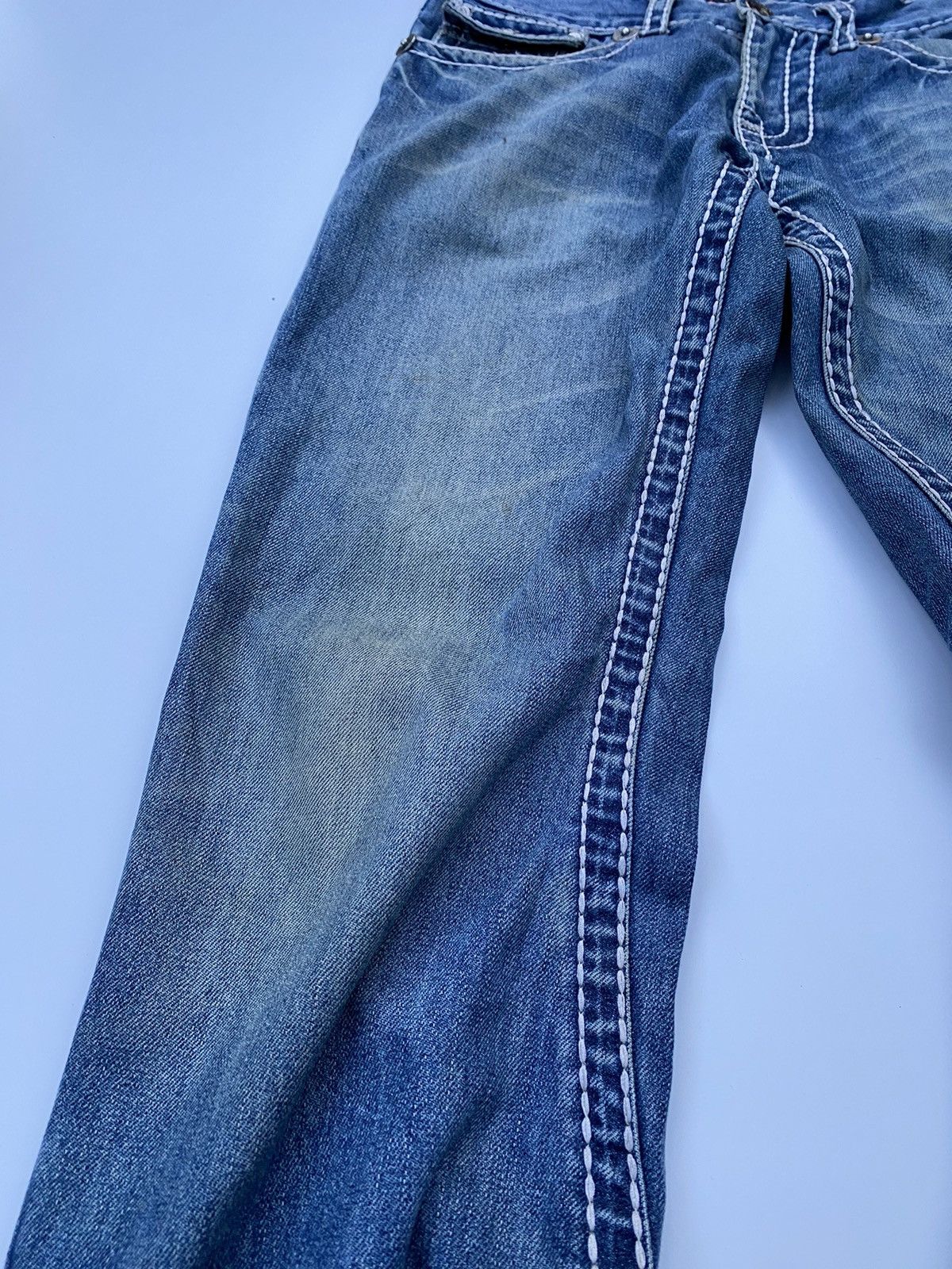 Japanese Brand × Vintage Vintage Denim Free Style Generation Outside Line Size US 32 / EU 48 - 4 Thumbnail