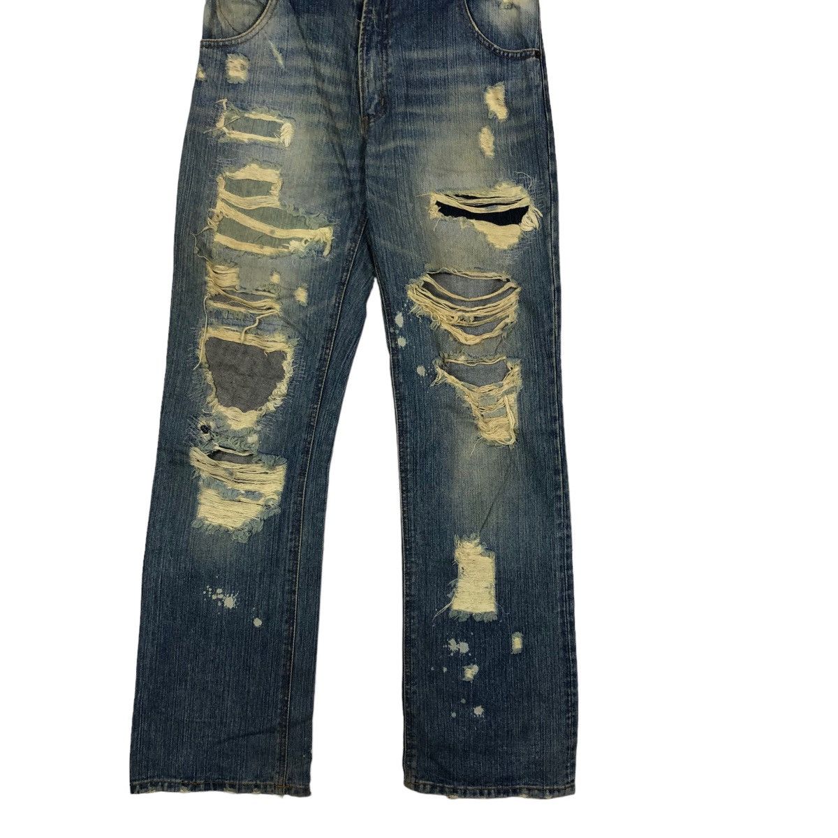 Hysteric Glamour 🔥Rare Distressed Denim Jeans Straight Cut Hysteric Glamour Size US 32 / EU 48 - 5 Thumbnail