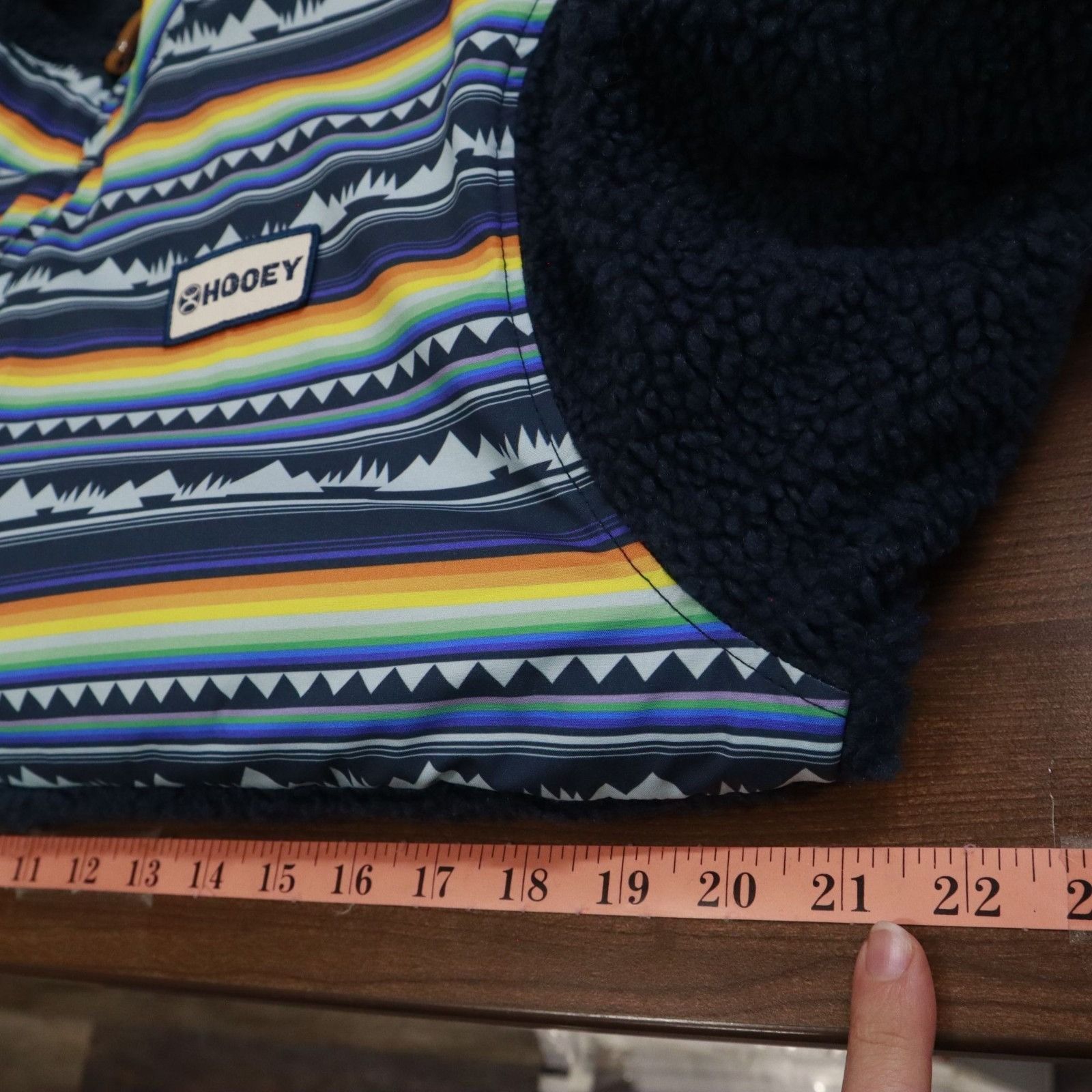 Other Hooey Sherpa Pullover Jacket Mens S Navy Boho Western Aztec Size US S / EU 44-46 / 1 - 15 Thumbnail