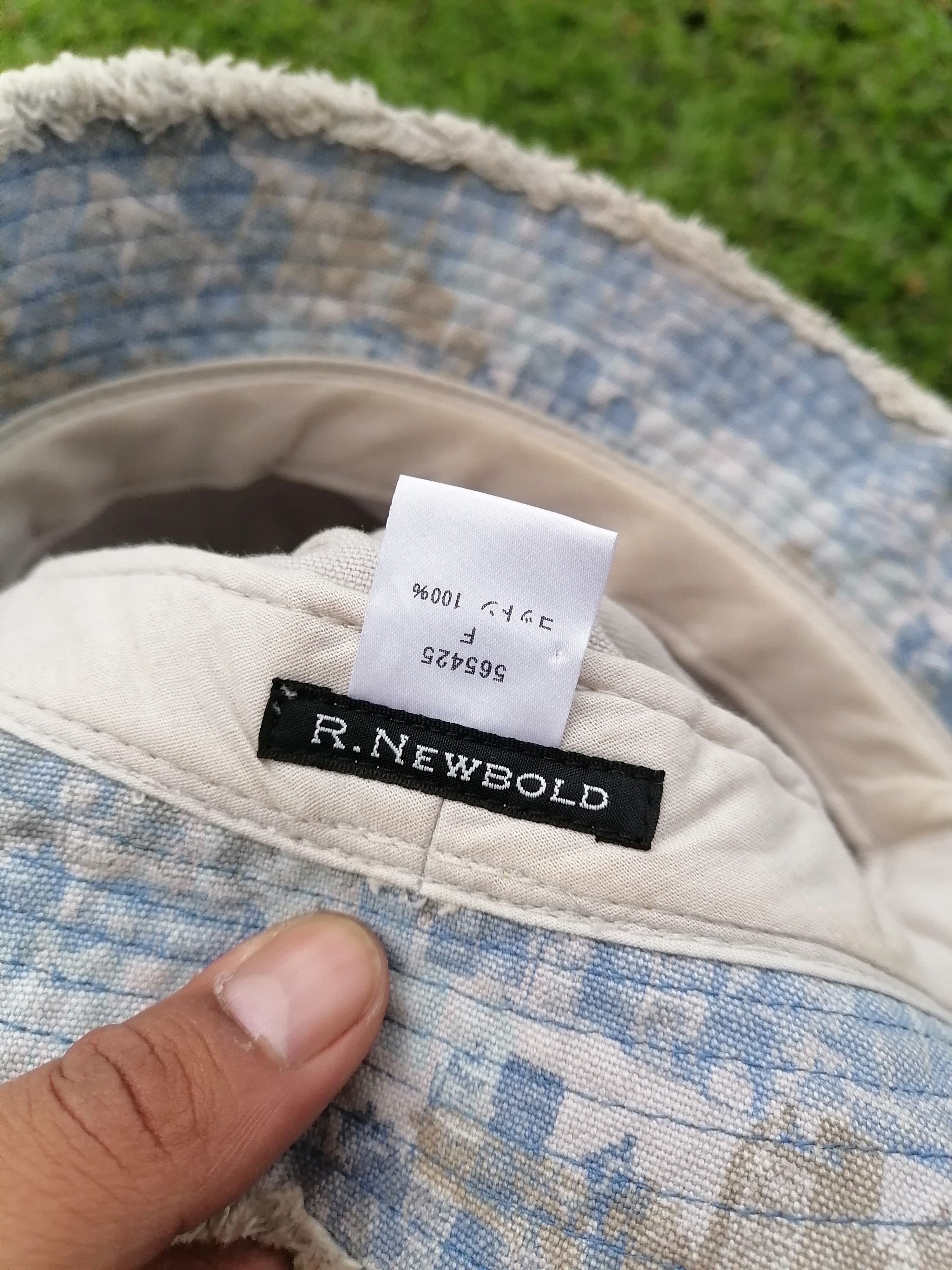 Japanese Brand × R.Newbold R. Newbold Hagi Design Denim Bucket Hats Size ONE SIZE - 5 Thumbnail
