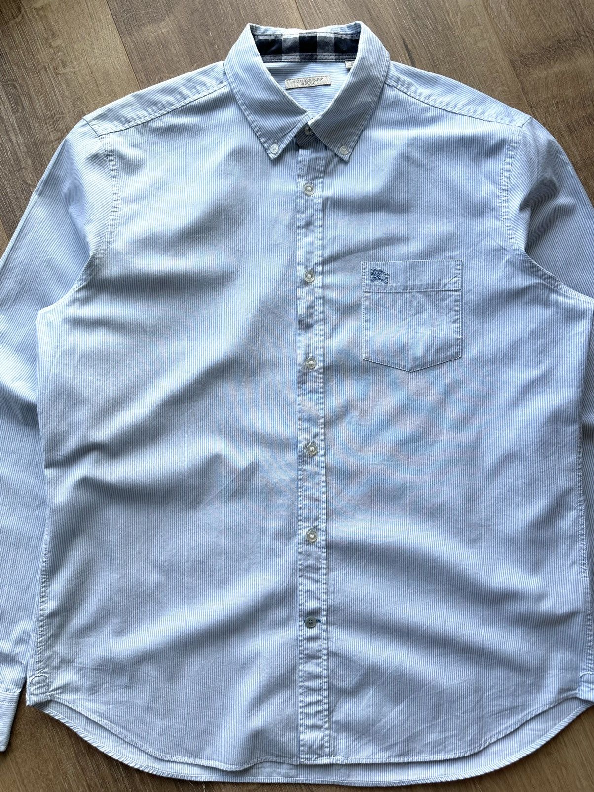 Burberry Burberry Brit Blue striped shirt Size US XL / EU 56 / 4 - 3 Thumbnail