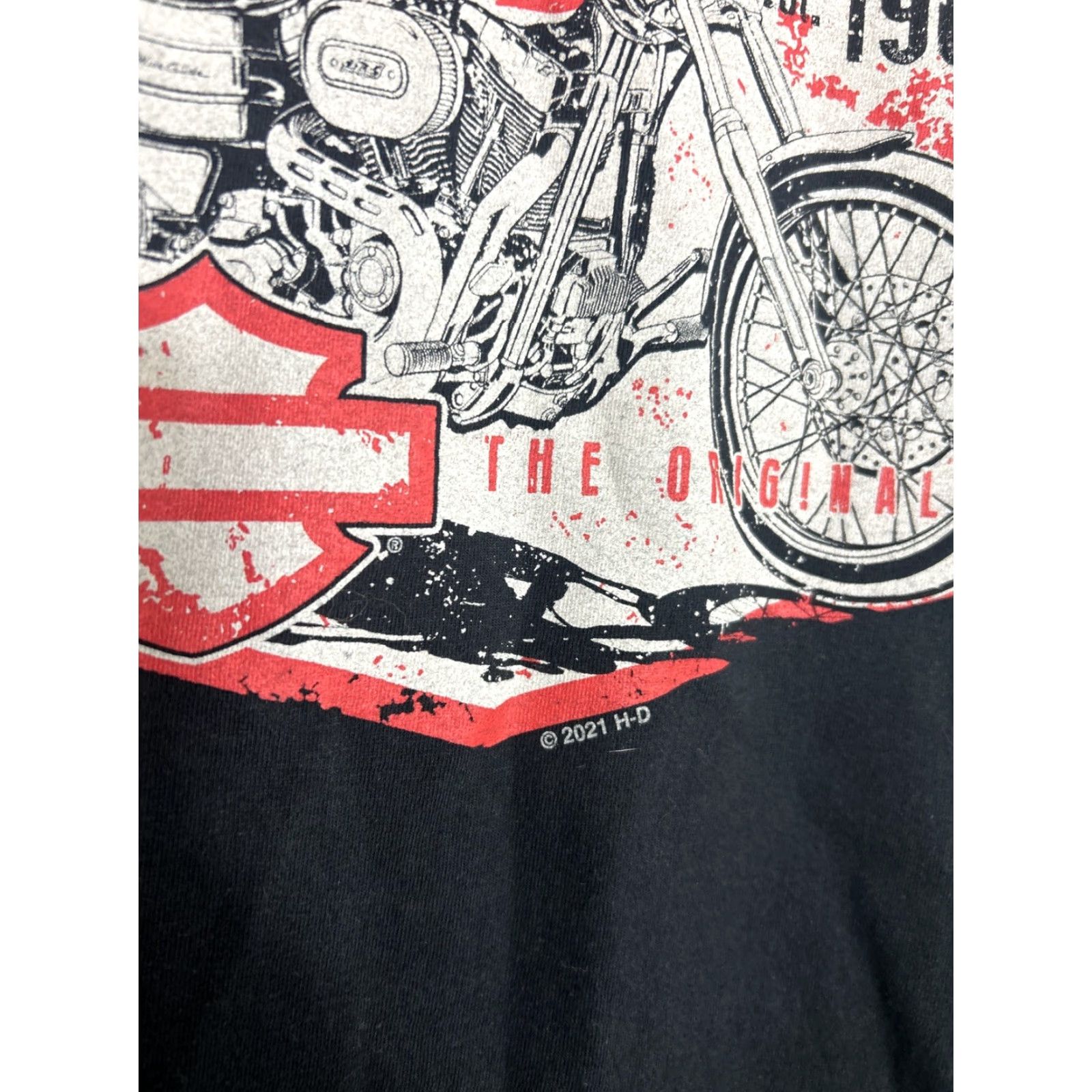 Harley Davidson Harley Davidson Womens Medium Short Sleeve Black T Shirt Reno, NV Size M / US 6-8 / IT 42-44 - 5 Thumbnail