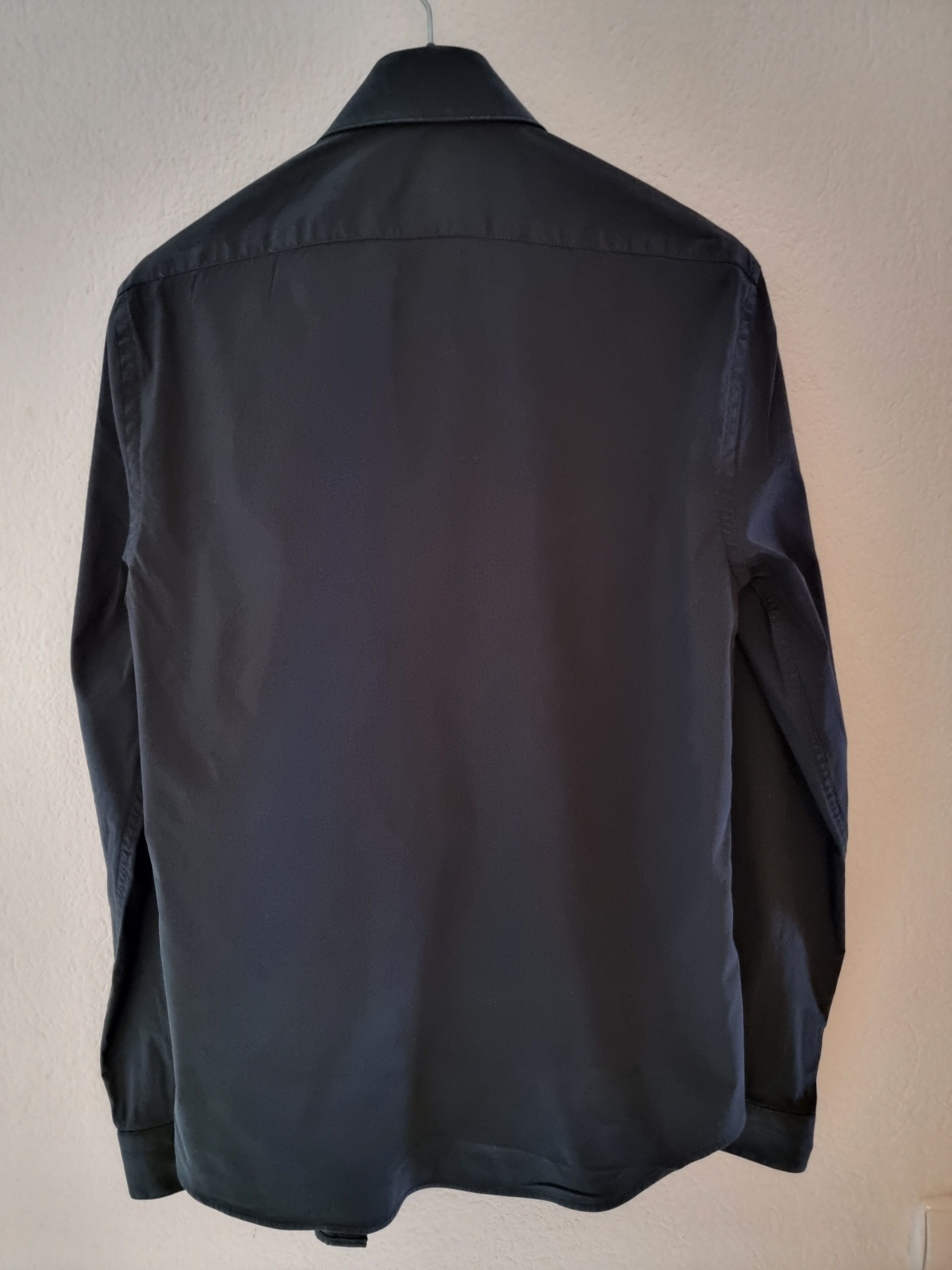 Zara Zara Black Button Up Superslim Fit Shirt Size US M / EU 48-50 / 2 - 3 Thumbnail