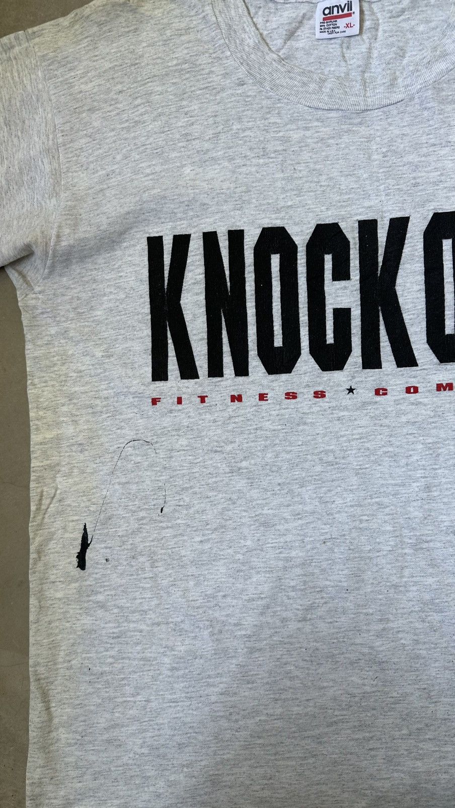Vintage VINTAGE KNOCKOUT FITNESS COMPANY TEE Size US L / EU 52-54 / 3 - 3 Thumbnail