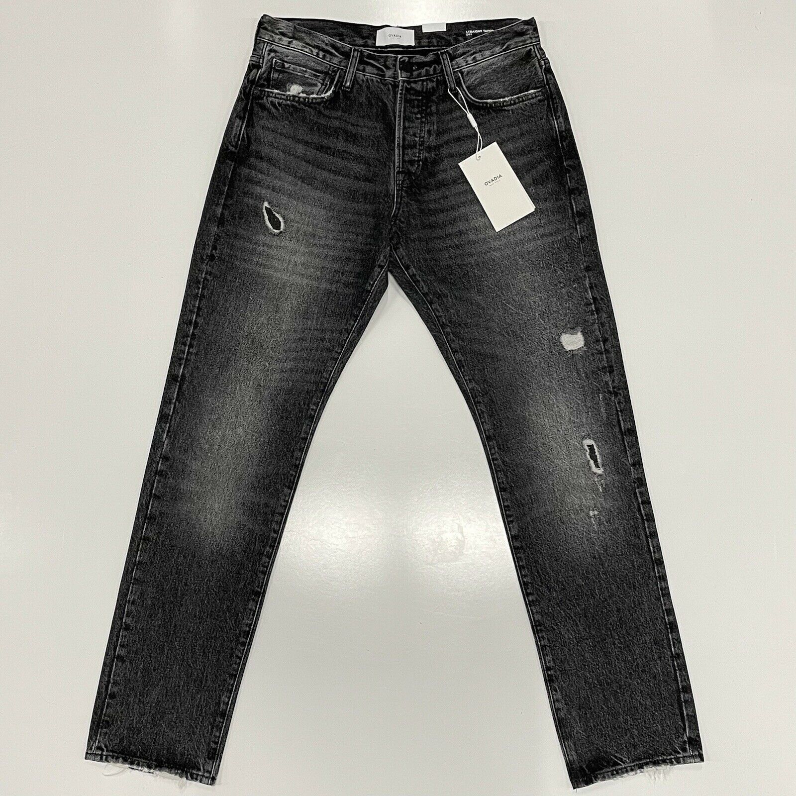 Ovadia & Sons Ovadia & Sons Men's Straight Taper Jeans Black Denim Size 32 Size US 32 / EU 48 - 5 Thumbnail