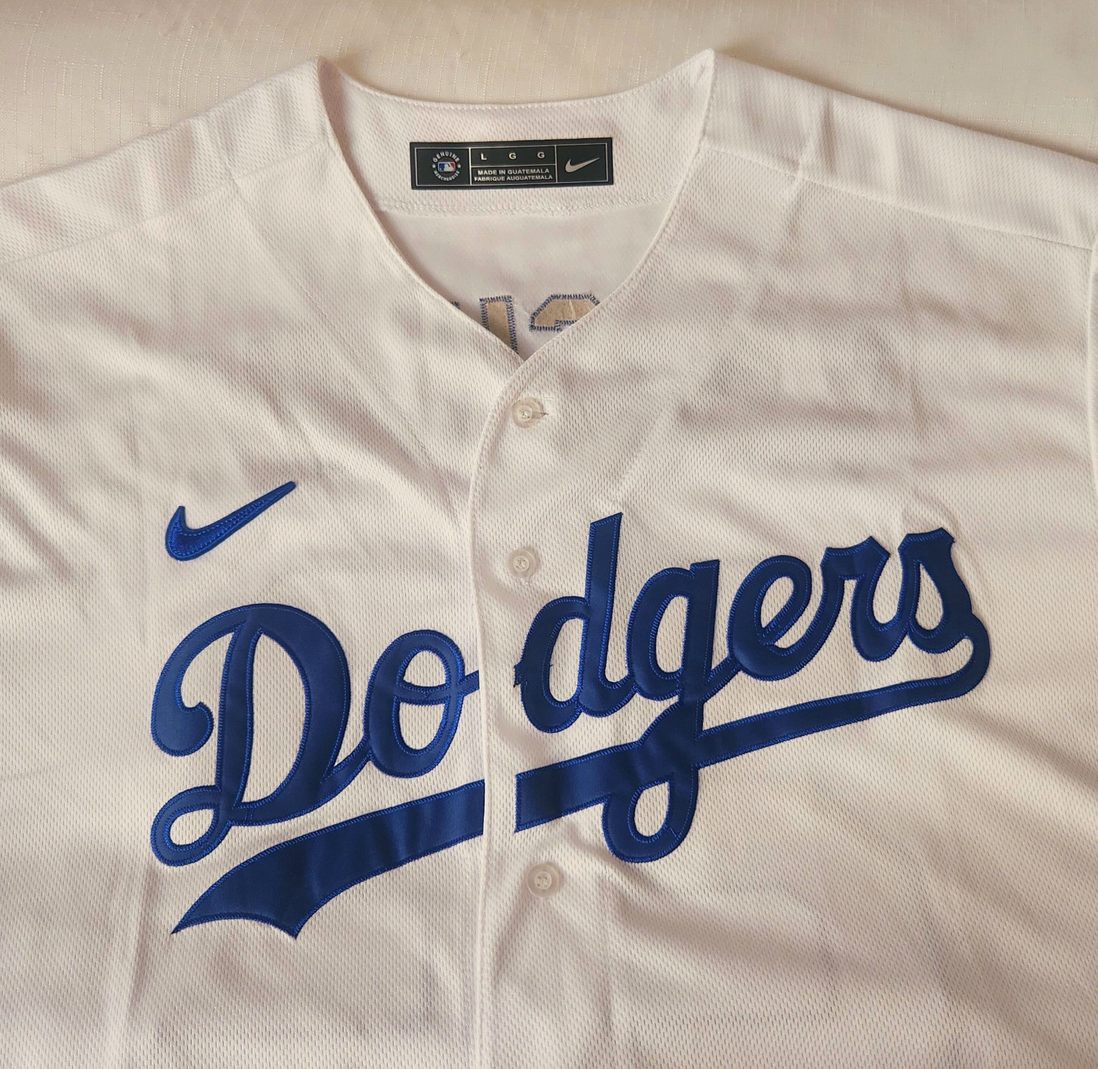Nike Nike Los Angeles Dodgers Clayton Kershaw White Home Jersey Size US L / EU 52-54 / 3 - 3 Thumbnail