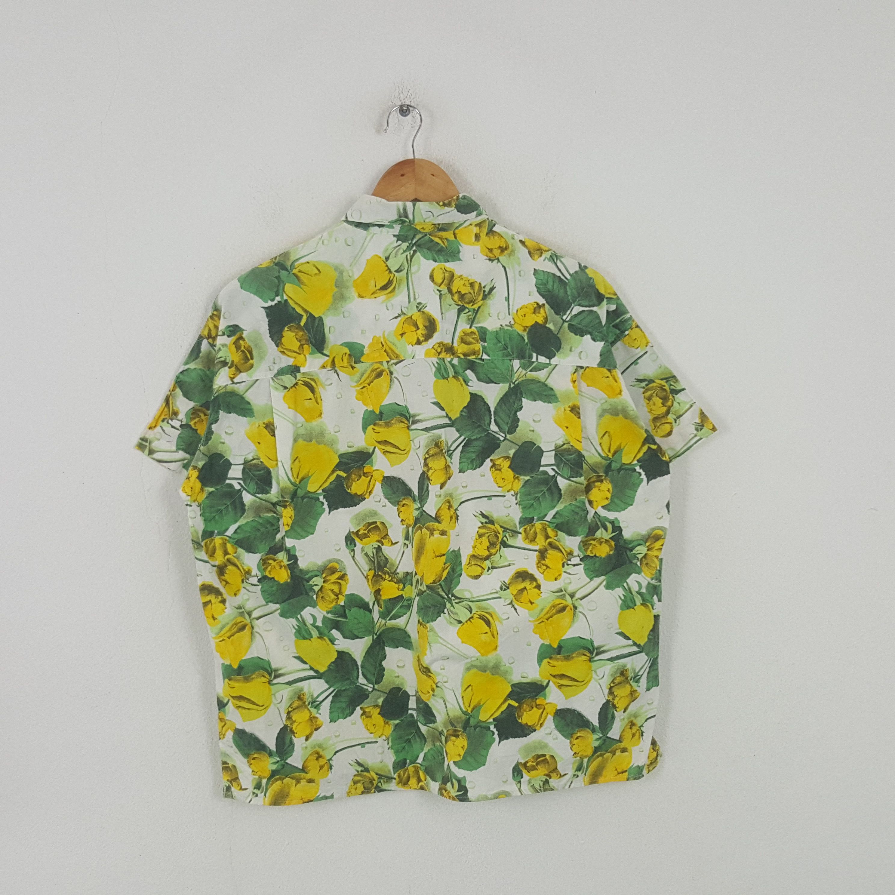 Benetton Vintage Benetton Flowers Art Hawaii Shirt Button Up RR7 Size US L / EU 52-54 / 3 - 3 Thumbnail