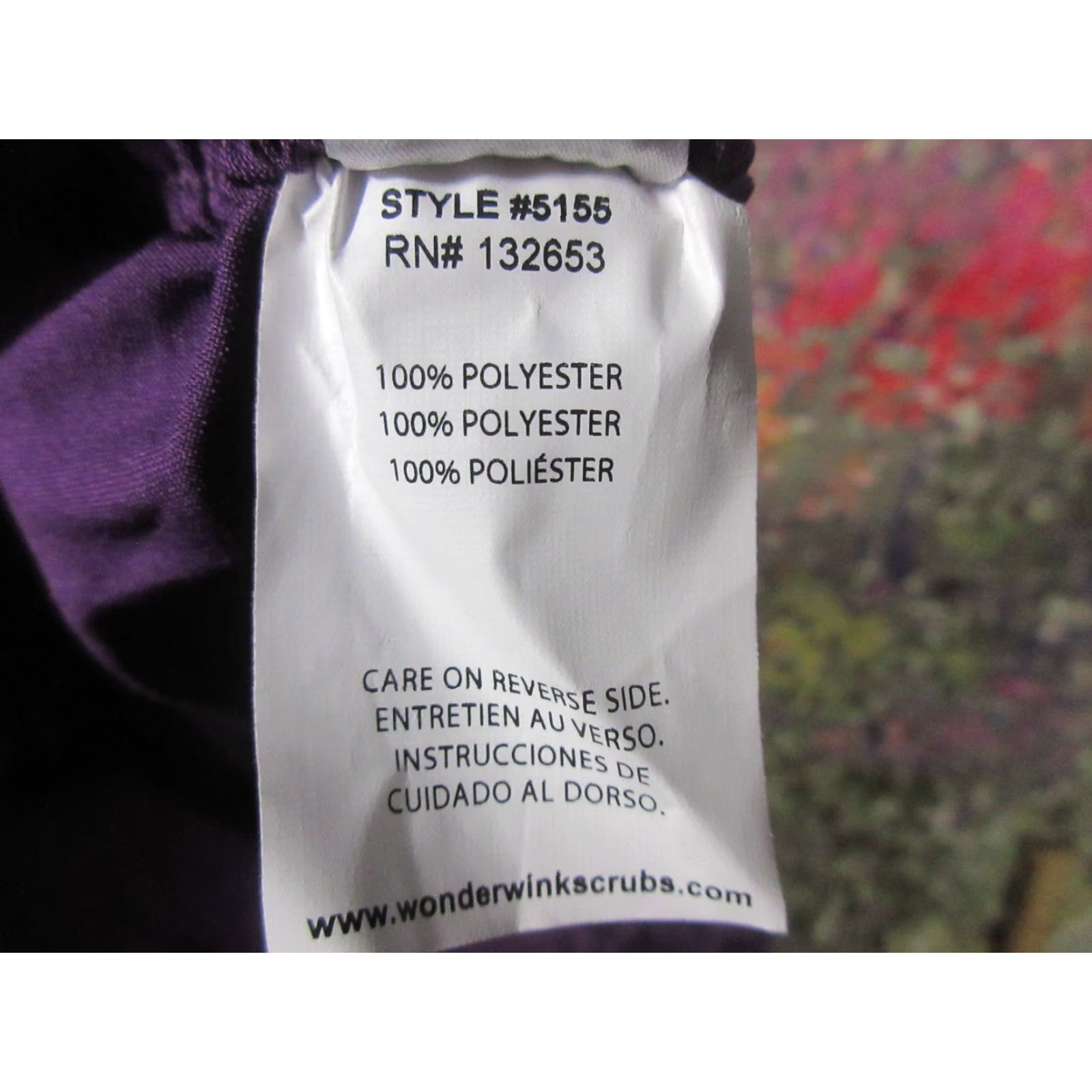 Vintage WonderWink Scrub Pants Adult XL Petite Purple Eggplant 30 Inseam Unisex Cotton Blend NWT NWT Size US 36 / EU 52 - 7 Thumbnail