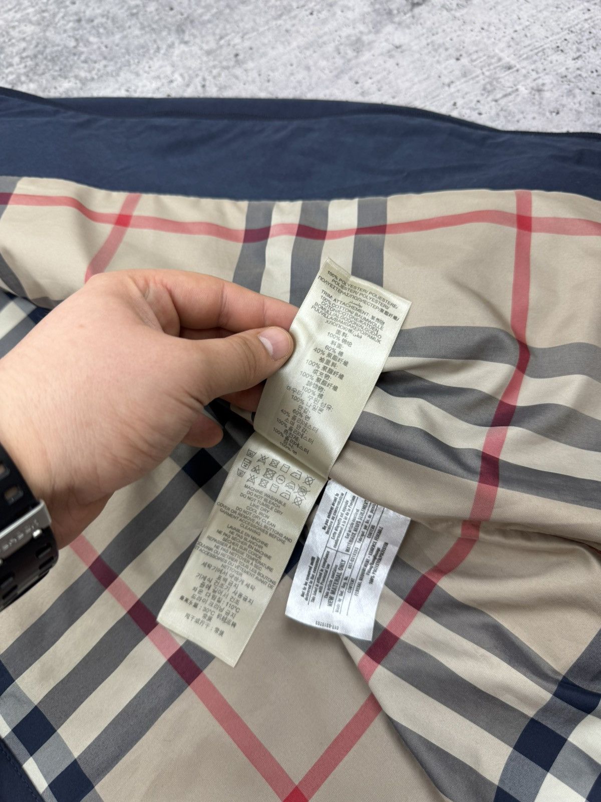 Burberry Burberry London Blue Nylon Jacket Multipocket Bomber Men L Size US L / EU 52-54 / 3 - 17 Thumbnail