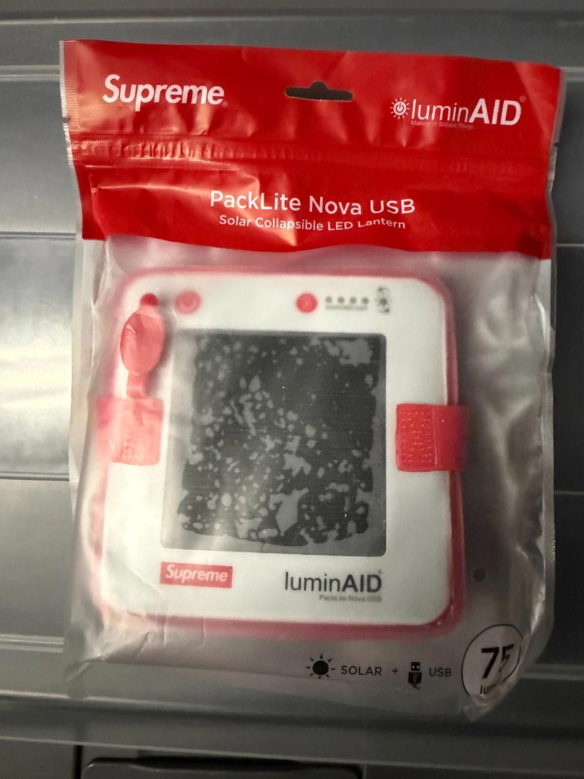 Supreme Supreme PackLite Nova USB SS18 LuminAID Size ONE SIZE - 1 Thumbnail