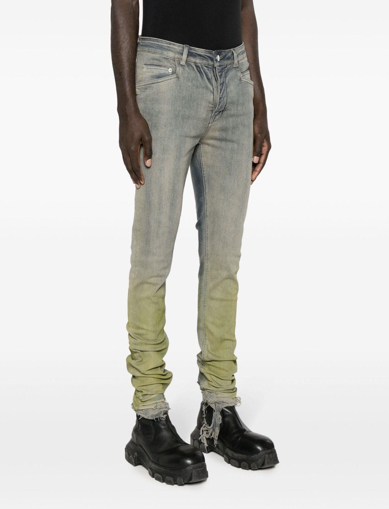 image of Rick Owens Luxor Tyrone Acid Degrade Jeans, Men's (Size 32)