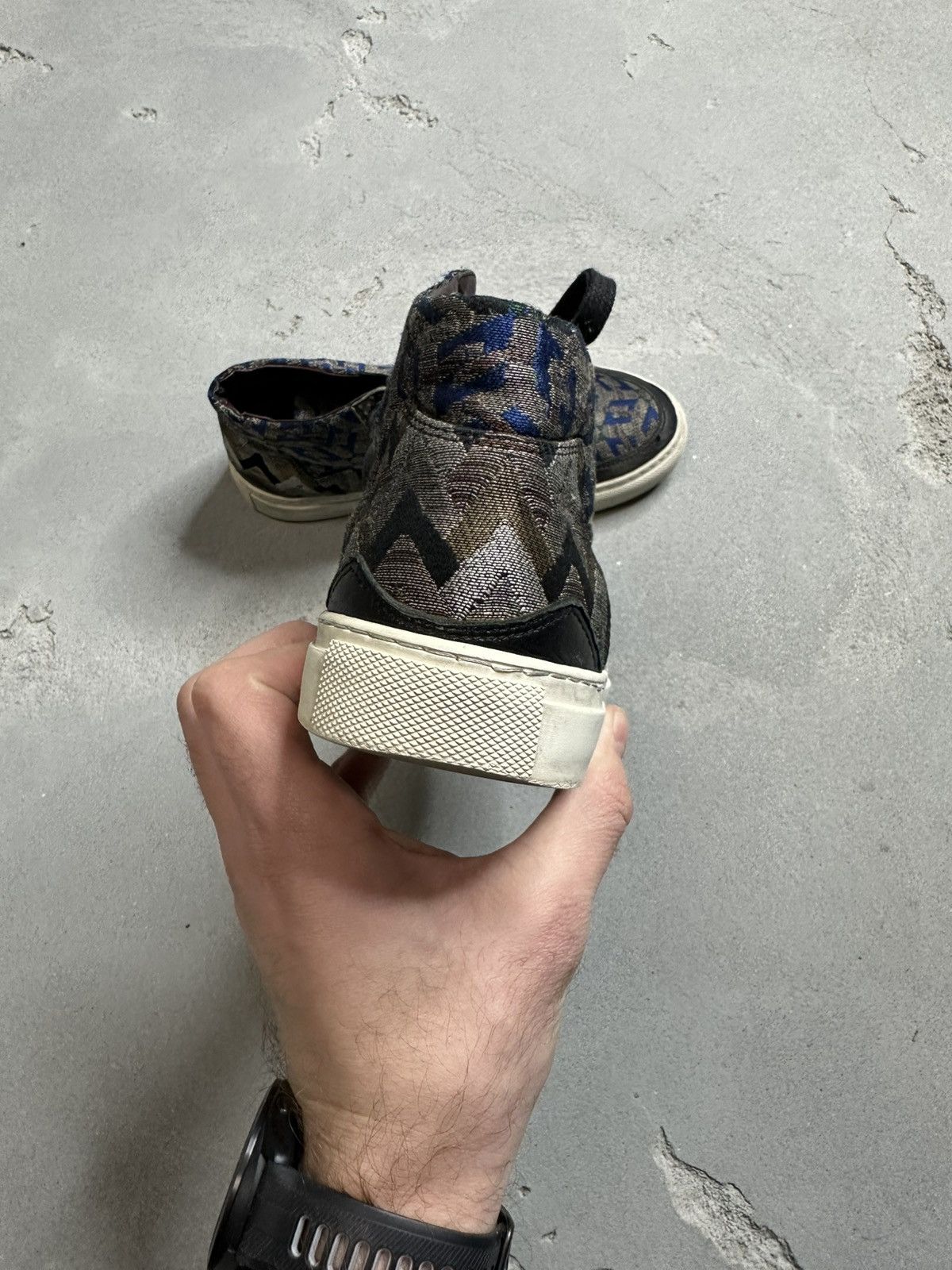 Dries Van Noten Dries Van Noten Canvas Printed Sneakers Size US 5.5 / EU 38 - 4 Thumbnail