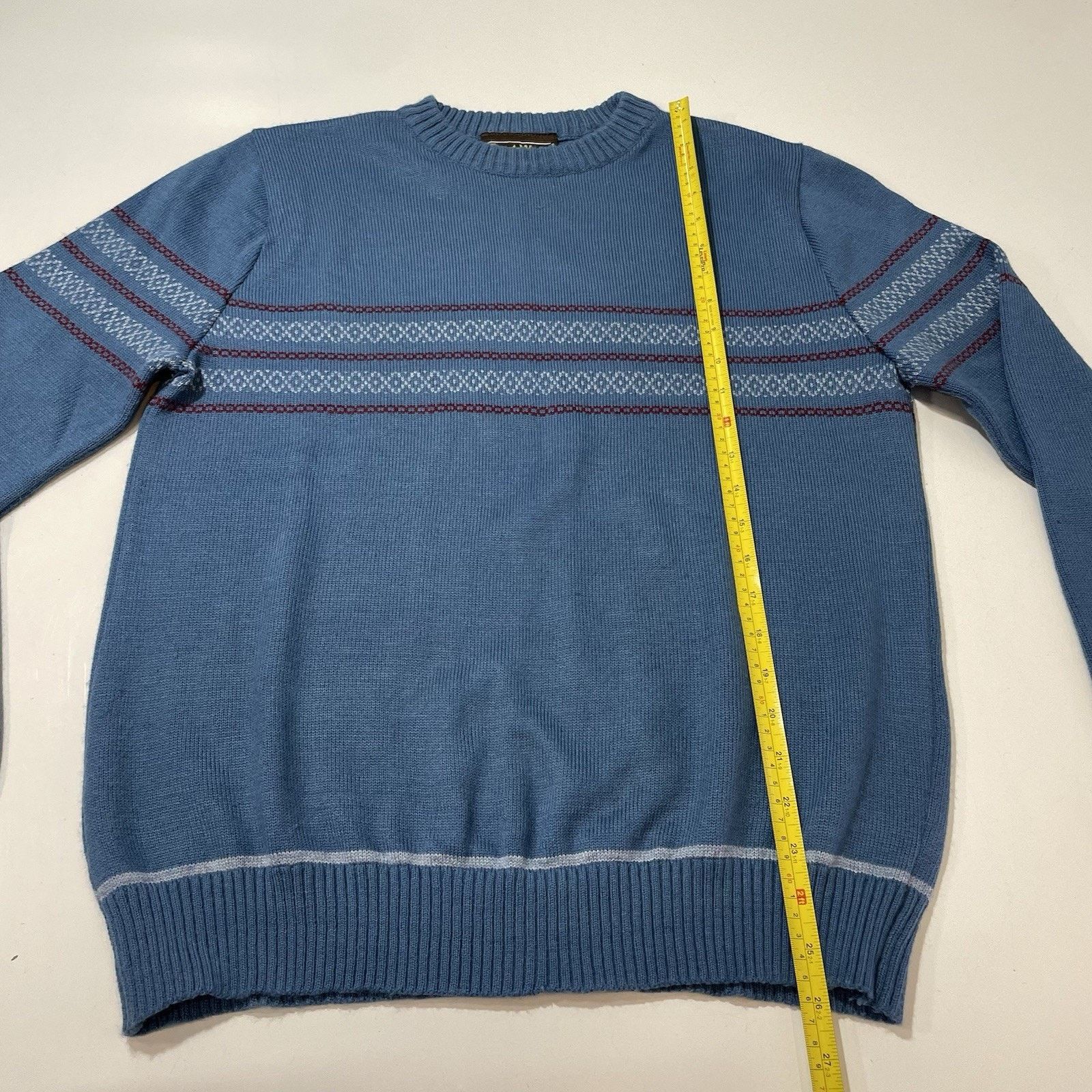 Sears VTG 70s Sears Sportswear Sweater Men’s L Blue Pullover Size US L / EU 52-54 / 3 - 3 Thumbnail