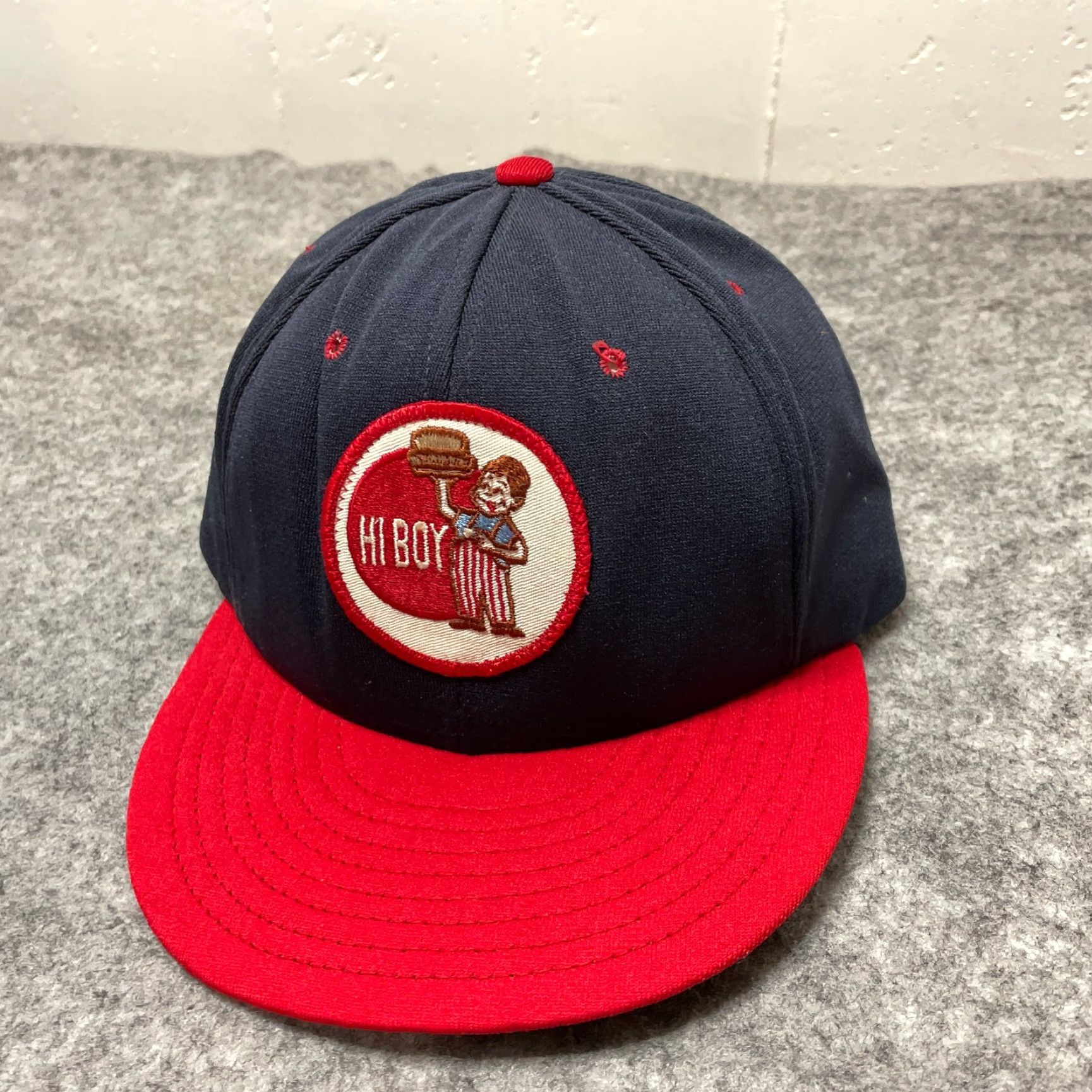 Vintage VINTAGE Stevens Cap Patch Hat Blue Red Hamburger Restaurant 90s Logo Baseball Cap Adjustable Men Cap Size ONE SIZE - 3 Thumbnail