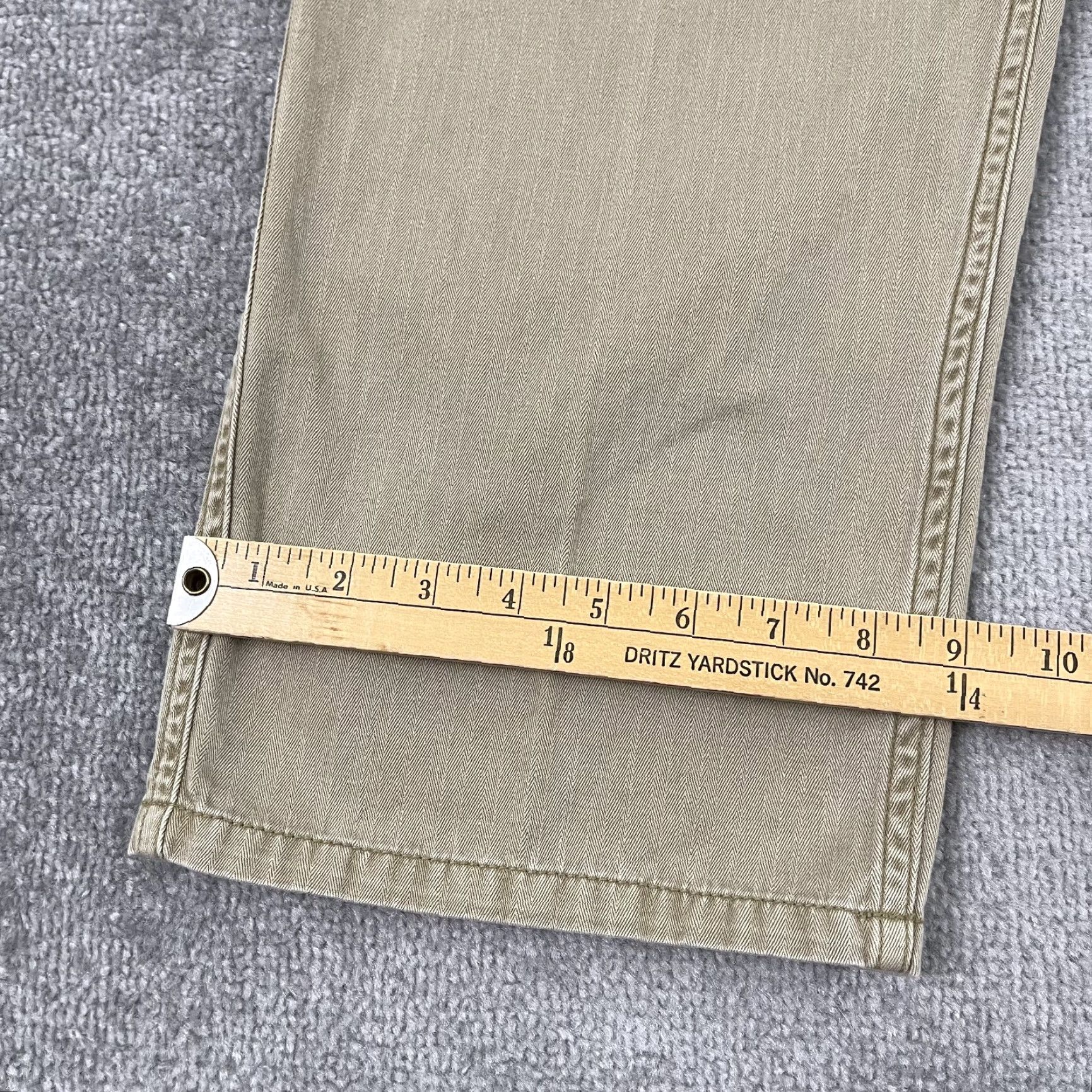 Gramicci Gramicci Pants Mens 36x31 Straight Leg Khaki Beige Outdoor Utility Cotton Canvas Regular Rise Mid 10-12 In 5-Pocket Mens Clothing Men Size US 36 / EU 52 - 7 Thumbnail