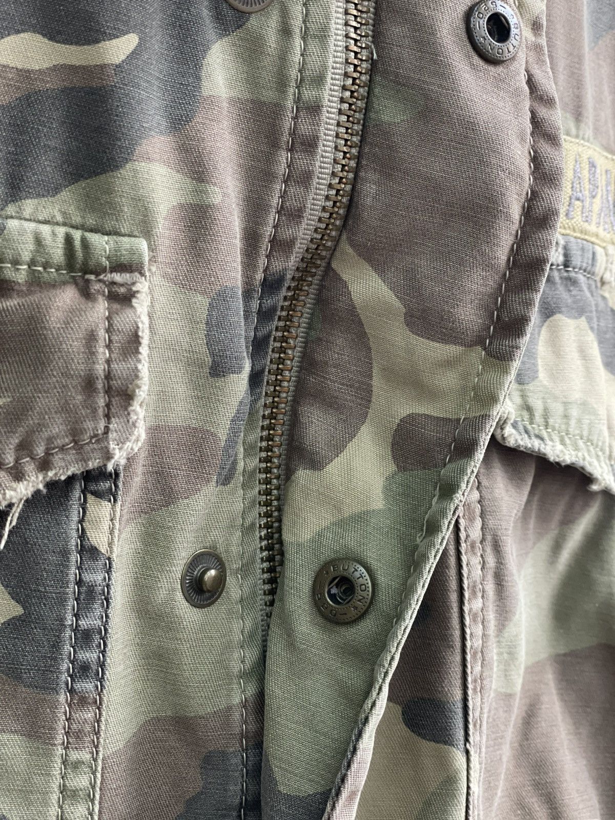 Other Vintage distressed camo Japan Rags kanye west style jacket Size US M / EU 48-50 / 2 - 6 Thumbnail
