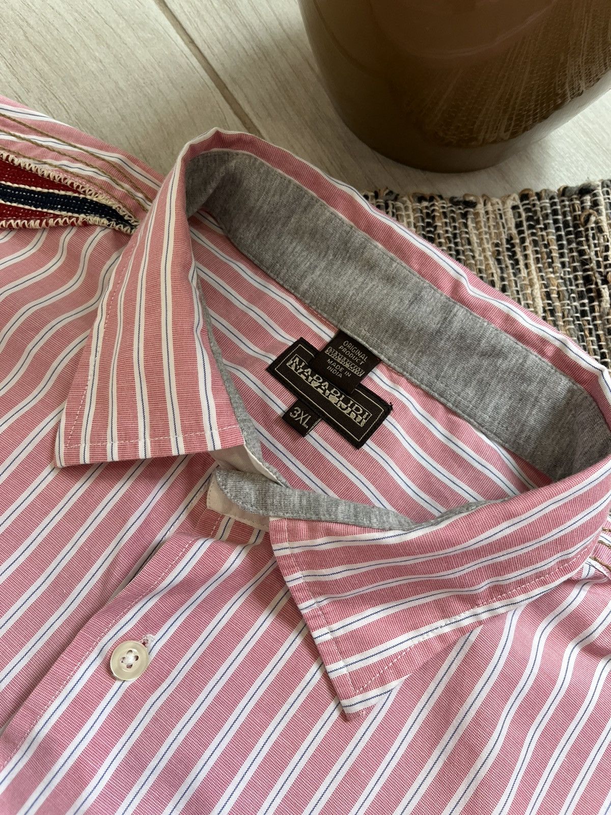 Napapijri Napapijri shirt striped oversized overshirt vintage Size US XXL / EU 58 / 5 - 12 Thumbnail