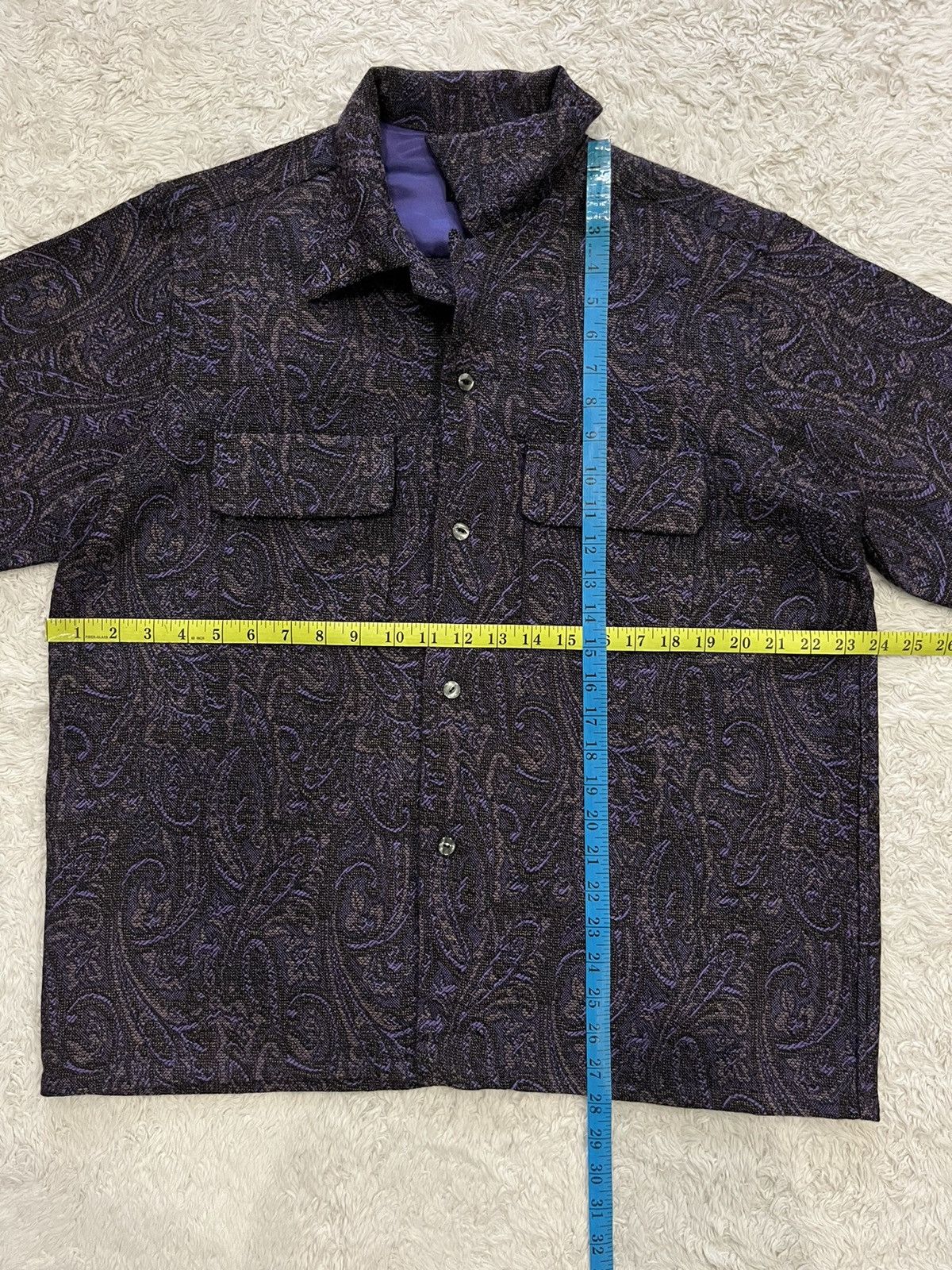 Needles needles classic shirt wool paisley JQ Size US M / EU 48-50 / 2 - 8 Thumbnail