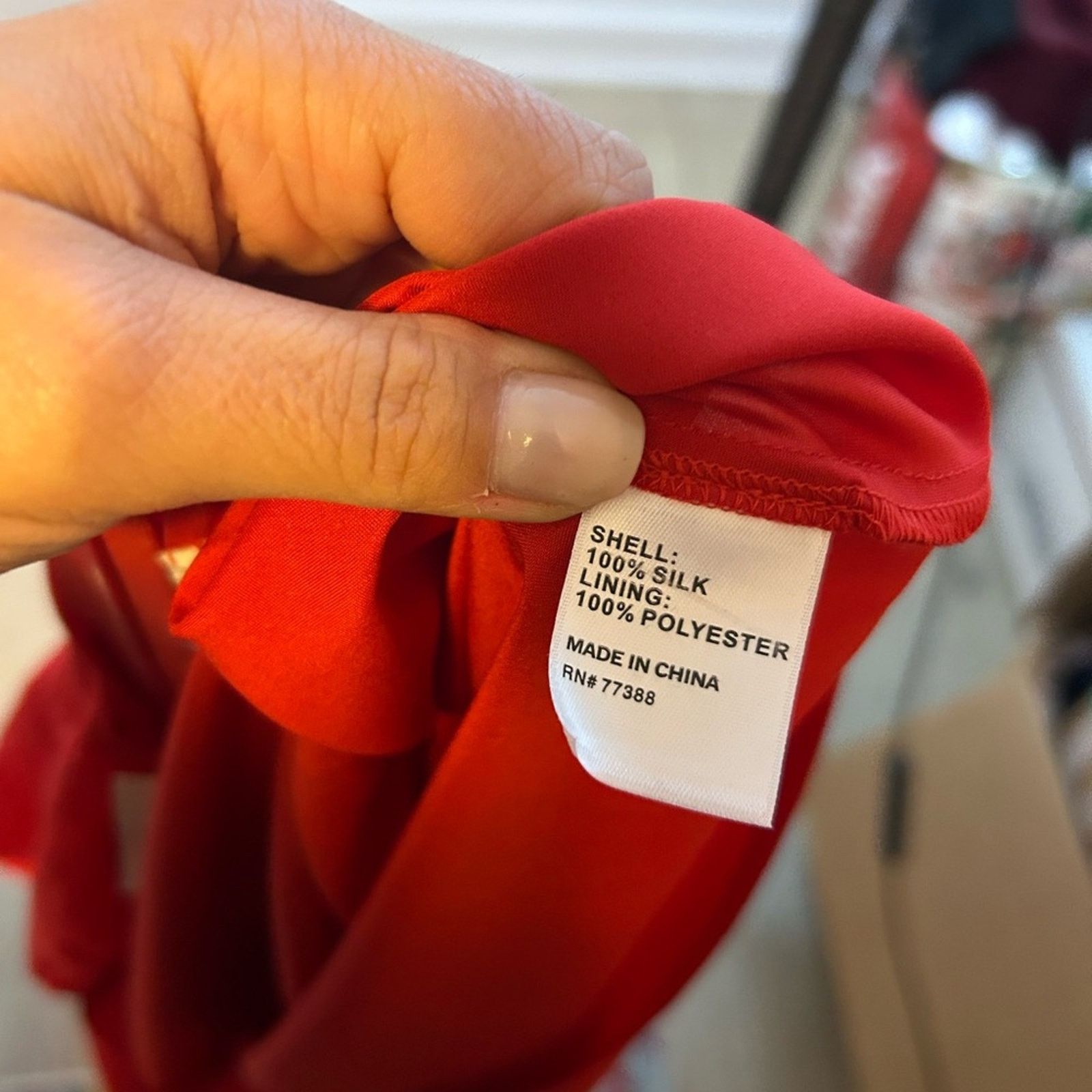 Madewell NWT Alexa Chung for Madewell Carine Red Silk Dress Size M / US 6-8 / IT 42-44 - 4 Thumbnail