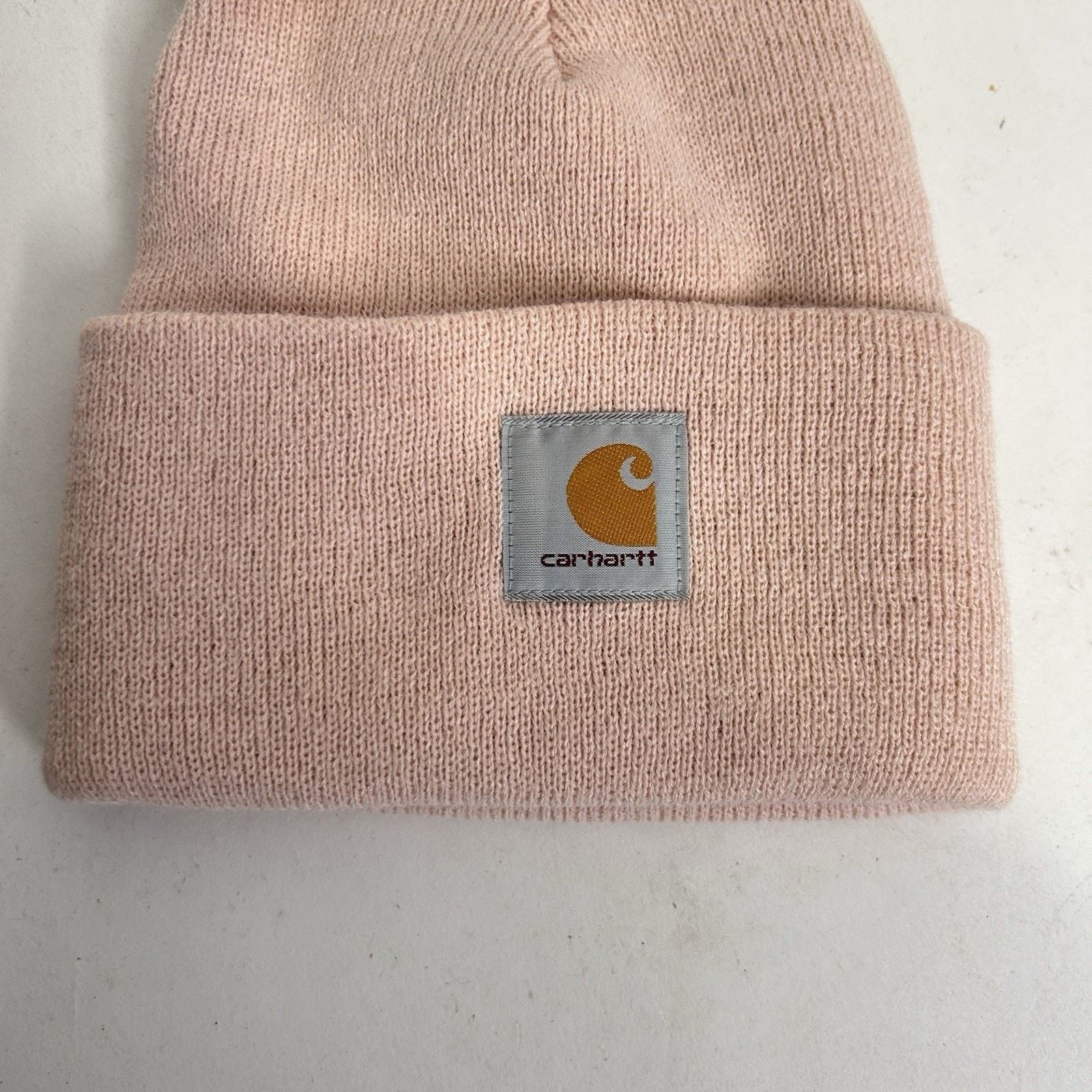 Carhartt Carhartt Acrylic Knit Beanie Hat “Pale Pink” OSFA Size ONE SIZE - 3 Thumbnail