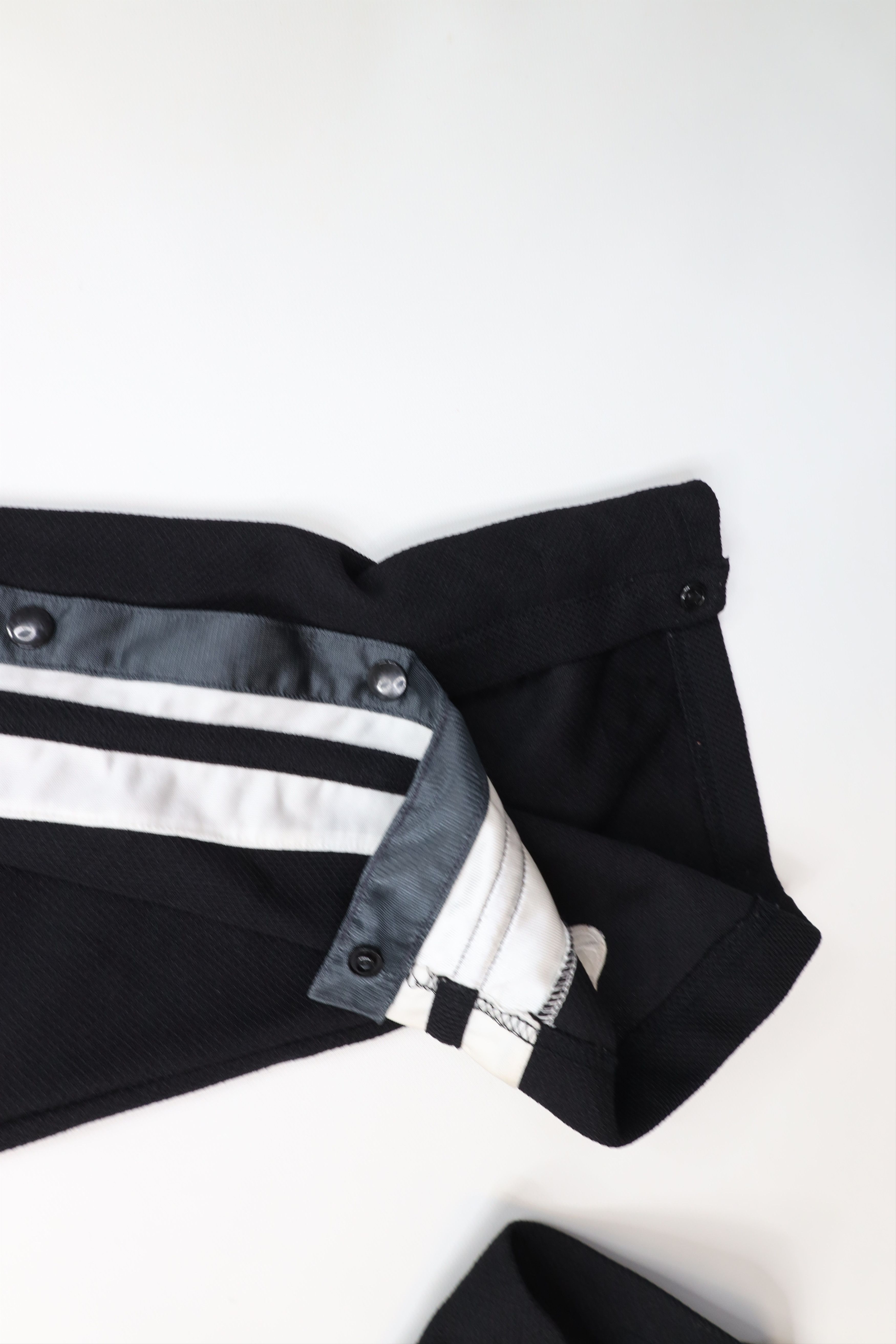 Vintage Vintage 90s Streetwear Knit Tearaway Wide Leg Pants Black Size US 38 / EU 54 - 9 Thumbnail