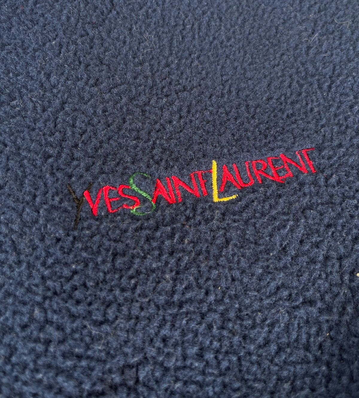 Designer × Vintage × Yves Saint Laurent Vintage Yves Saint Laurent pour homme Fleece Jacket Size US M / EU 48-50 / 2 - 9 Thumbnail