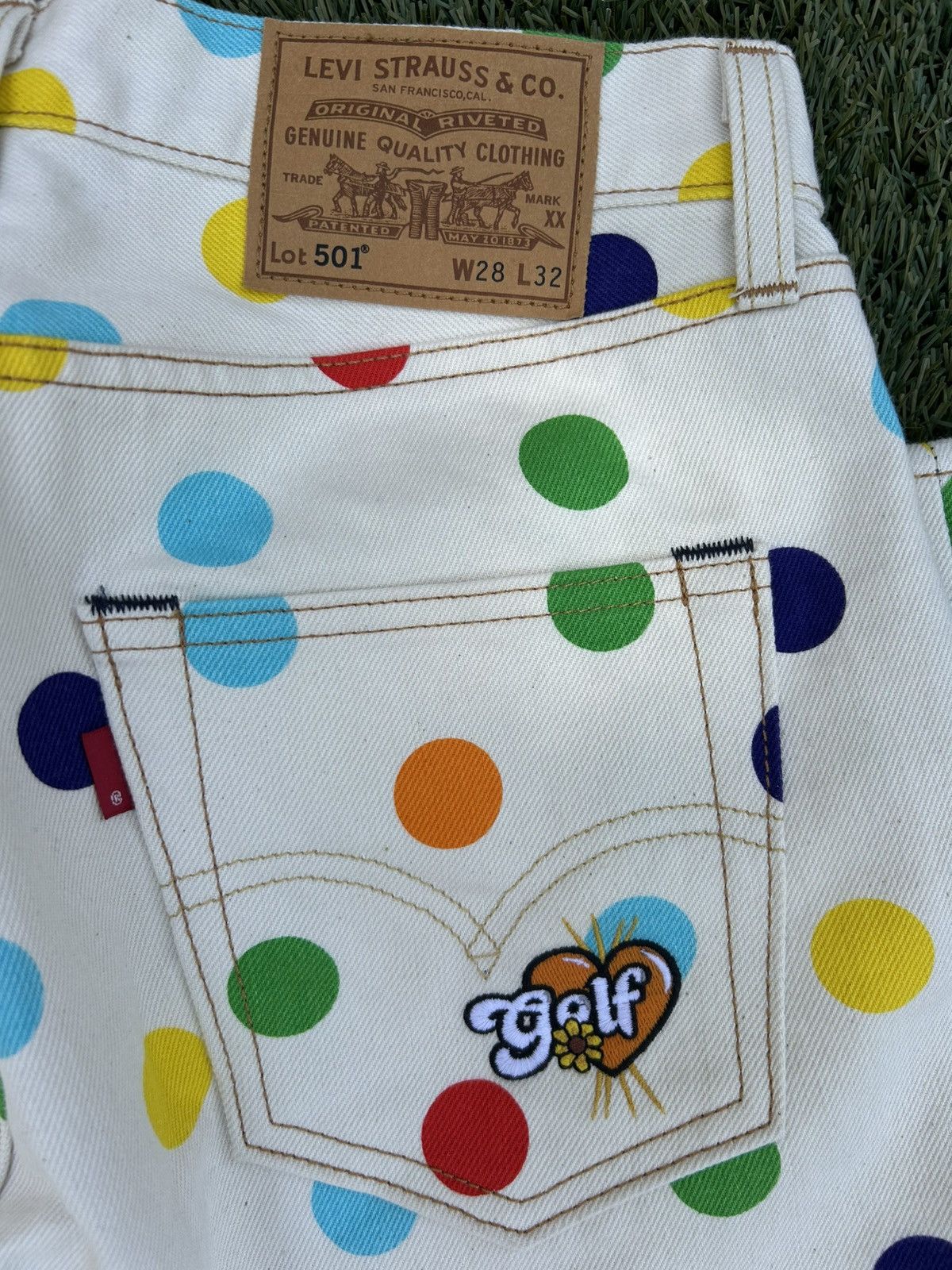Golf Wang × Golf le Fleur × Levi's Golf Wang x Levis 2020 Size US 28 / EU 44 - 4 Thumbnail