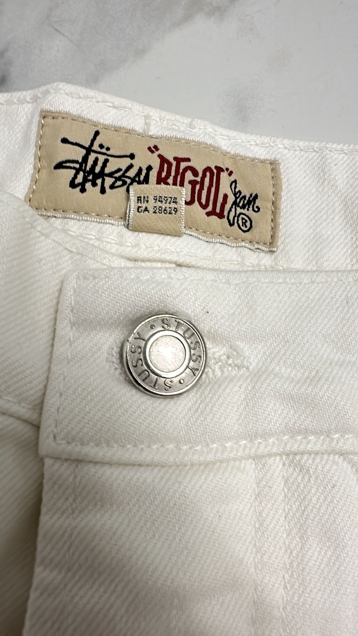 Stussy × Vintage Stüssy Big Ol Jean Size 30 White Size US 30 / EU 46 - 7 Thumbnail