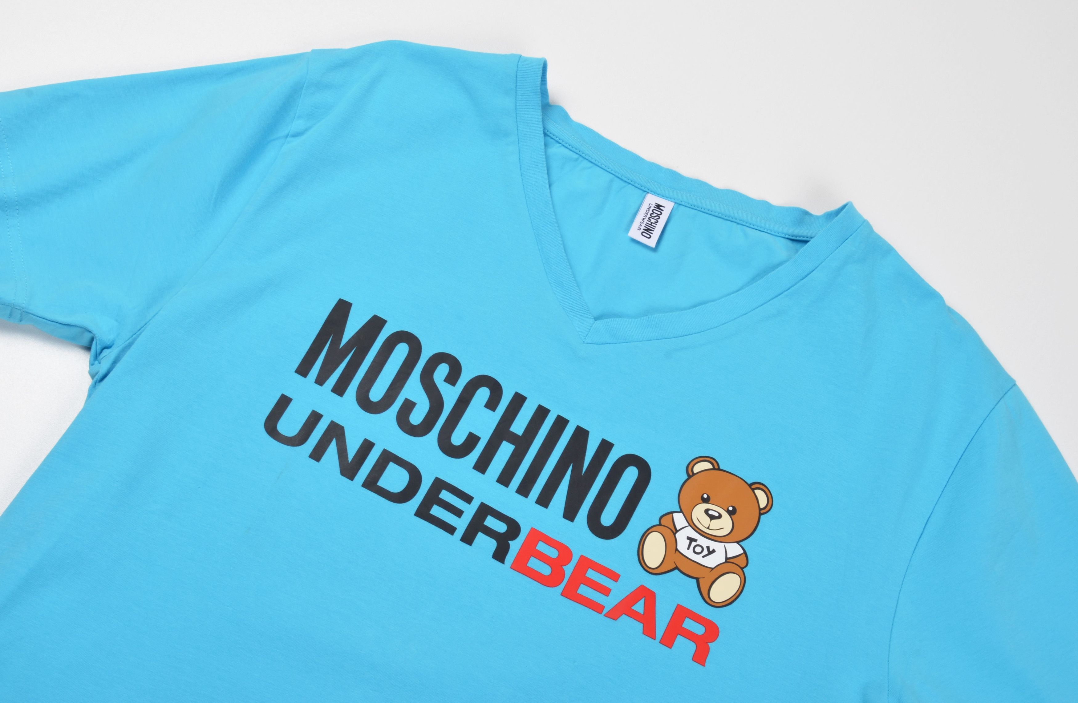Moschino Moschino Underwear Blue Underbear Teddy Bear Tee Size US L / EU 52-54 / 3 - 2 Thumbnail
